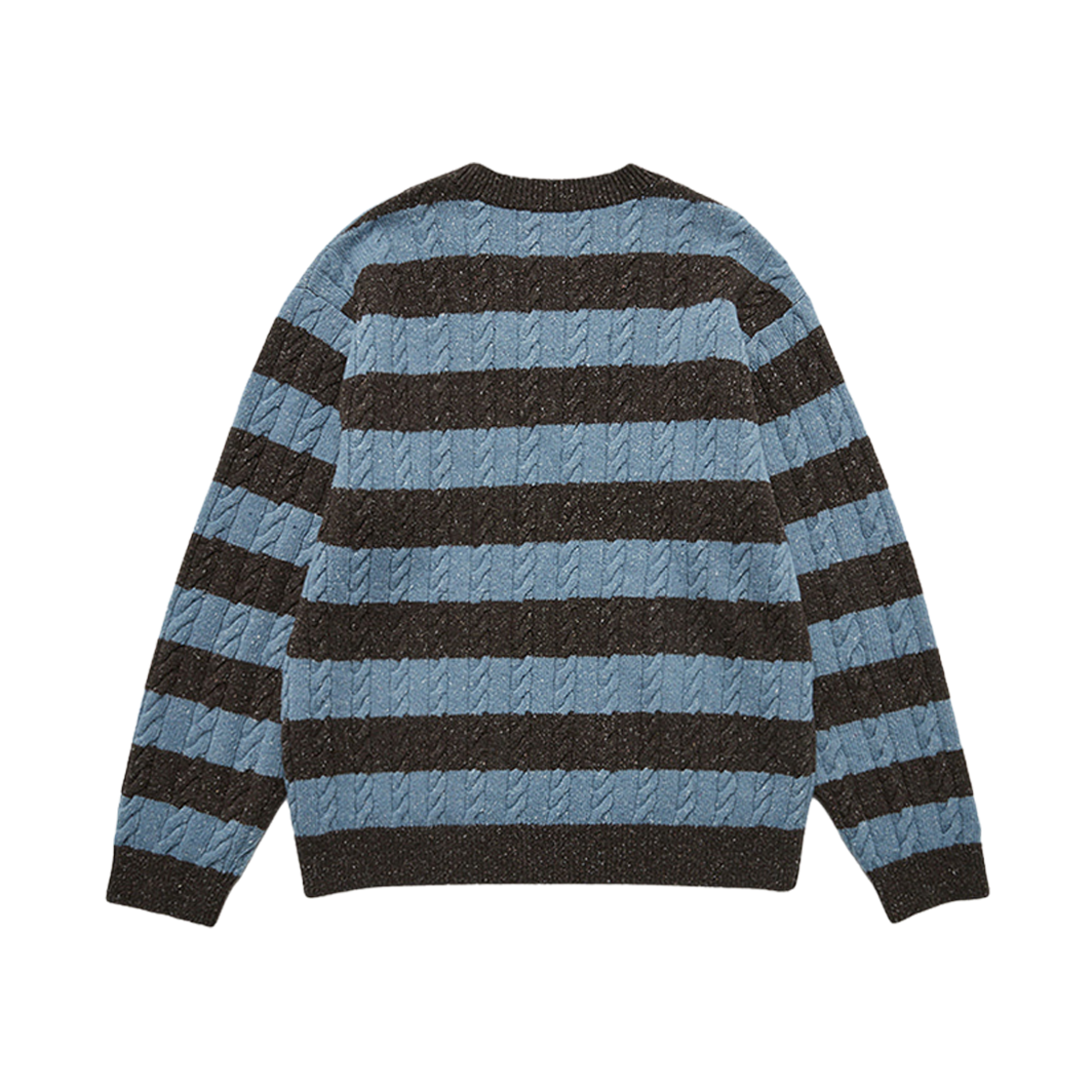 Dunst Nep Striped Cable Knit Blue Grey 상세 이미지 2