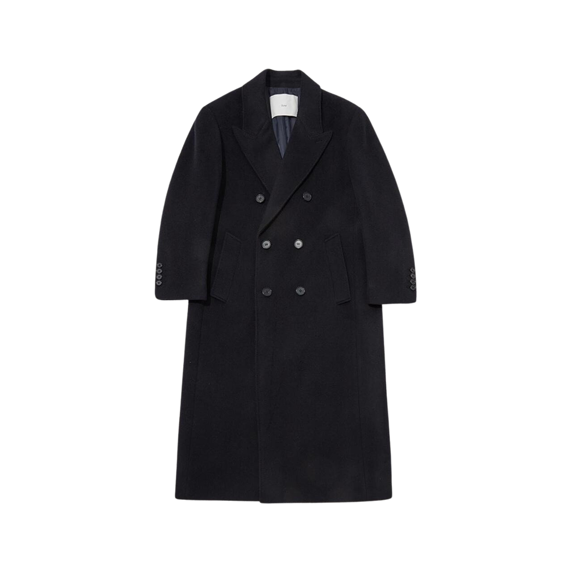 Dunst Maxi Double-Breasted Cashmere Coat Navy 상세 이미지 1