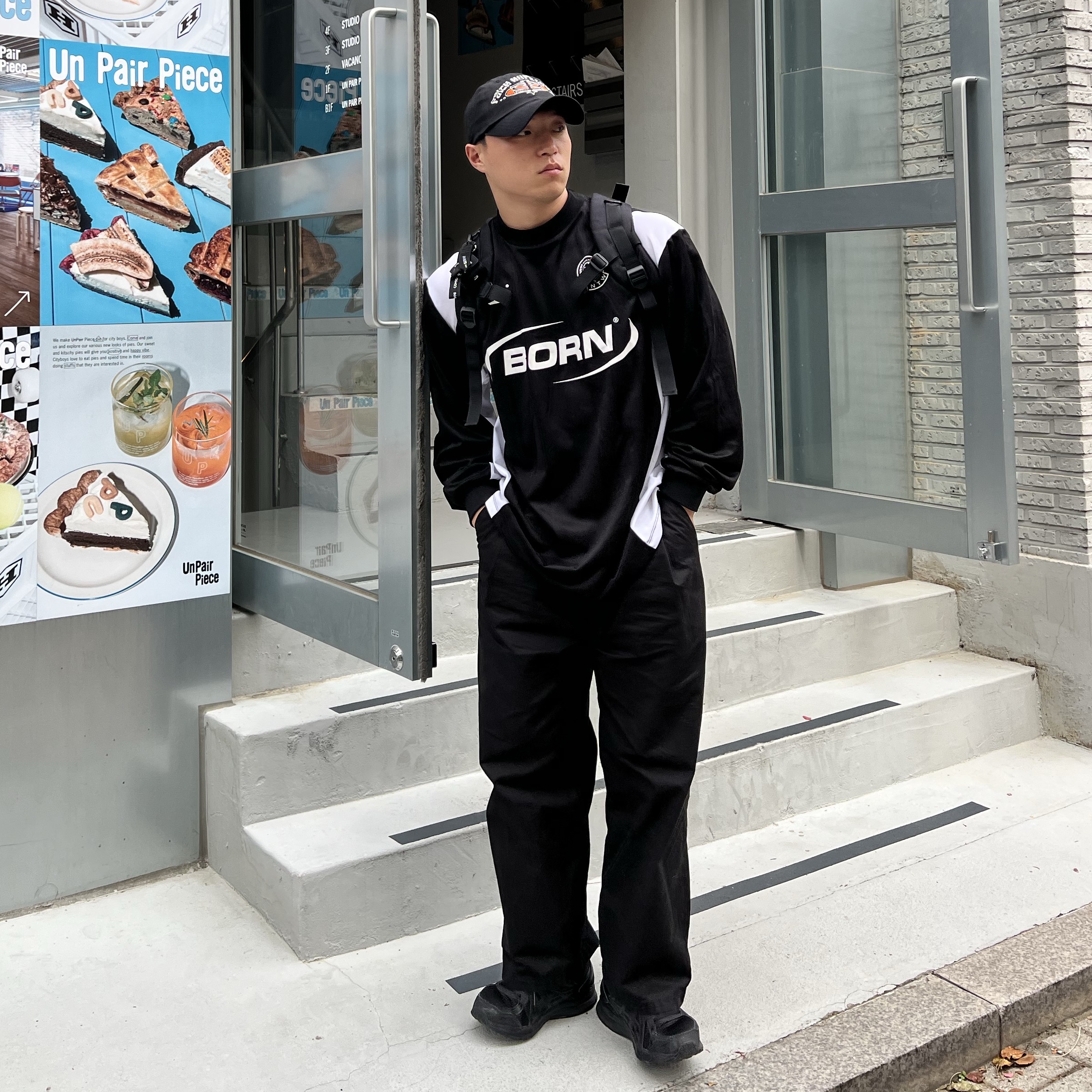 Asics Jog 100 2 Black 착용 스타일