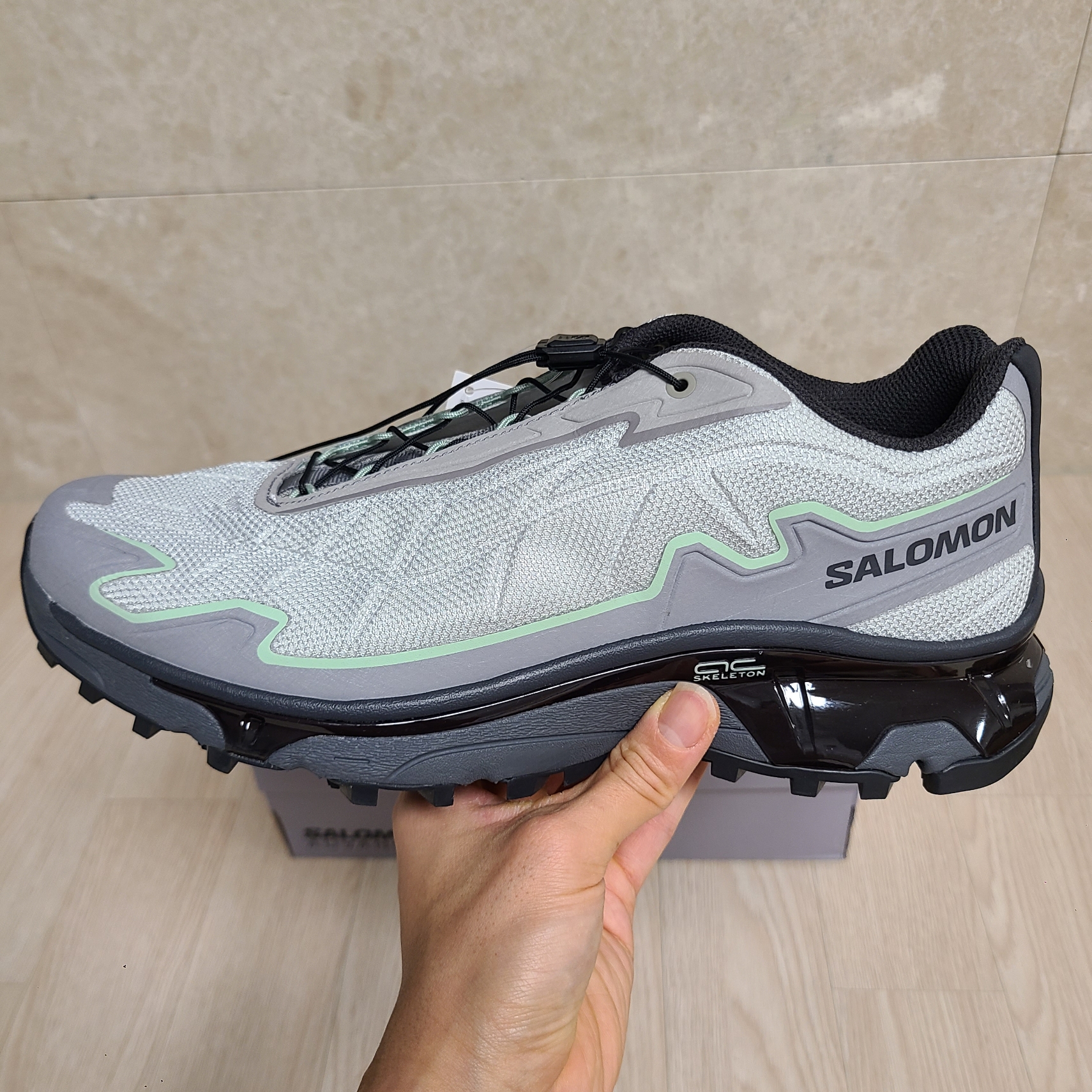 Salomon XT-Slate ADV Metal Gray Flannel 착용 스타일