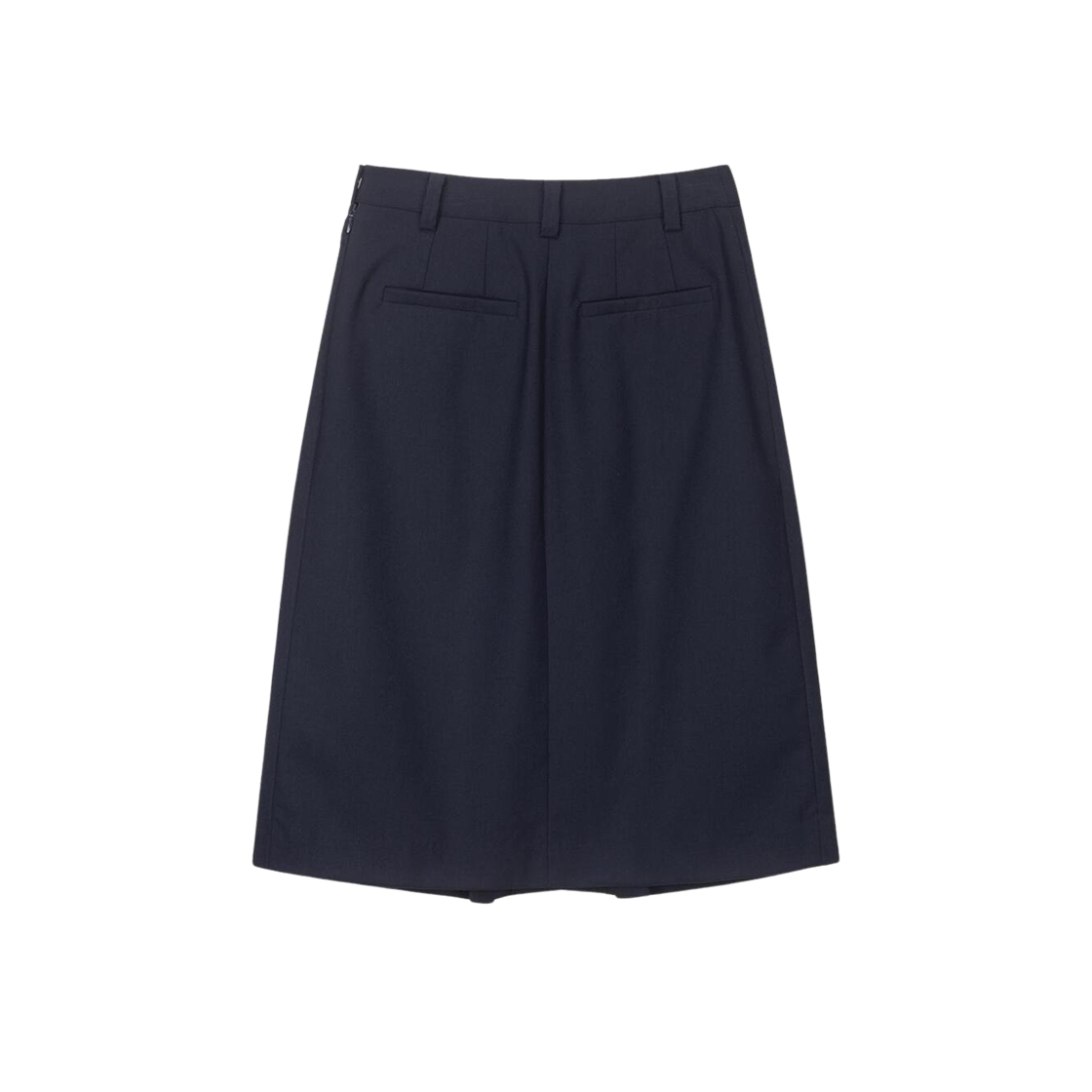 (W) Dunst H-Line Slit Wrap Skirt French Navy 상세 이미지 2