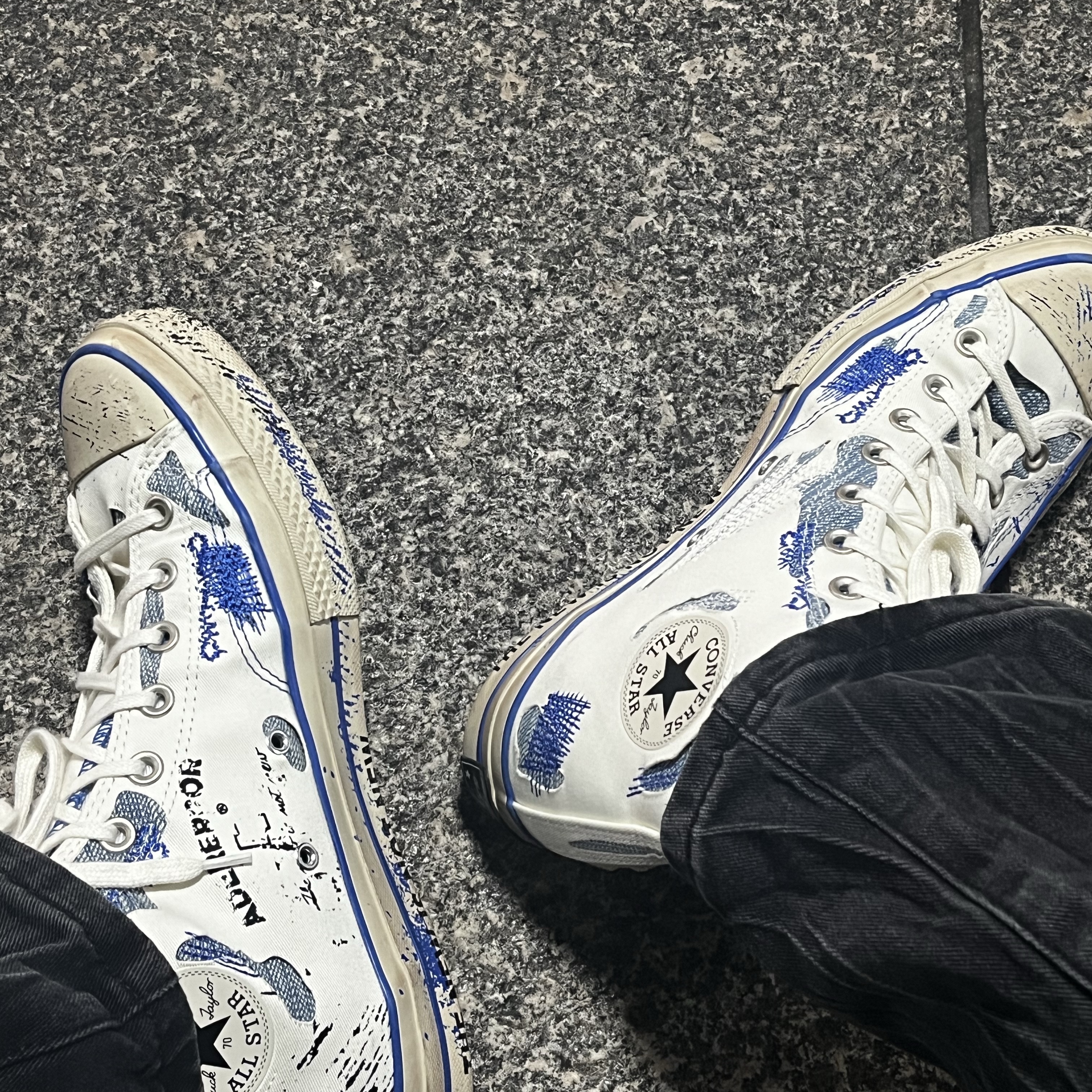 Converse x Ader Error Chuck 70 High White 착용 스타일