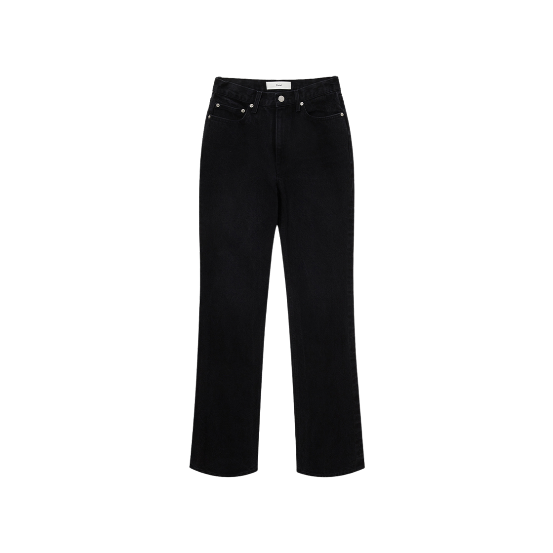 (W) Dunst Essential Semi Boot-Cut Jeans Black 상세 이미지 1