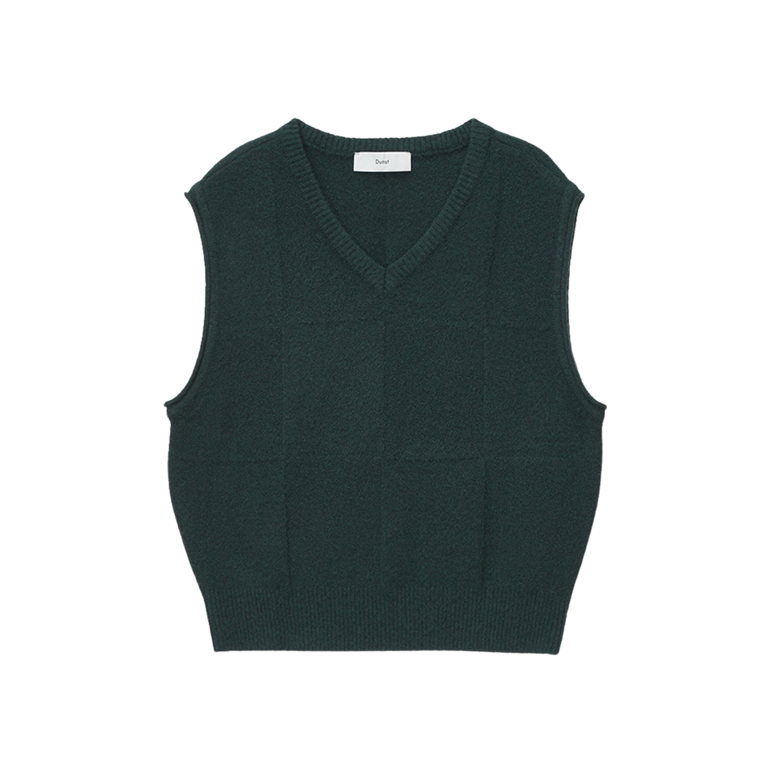 Dunst Divide V-Neck Wool Vest Forest Green 상세 이미지 1