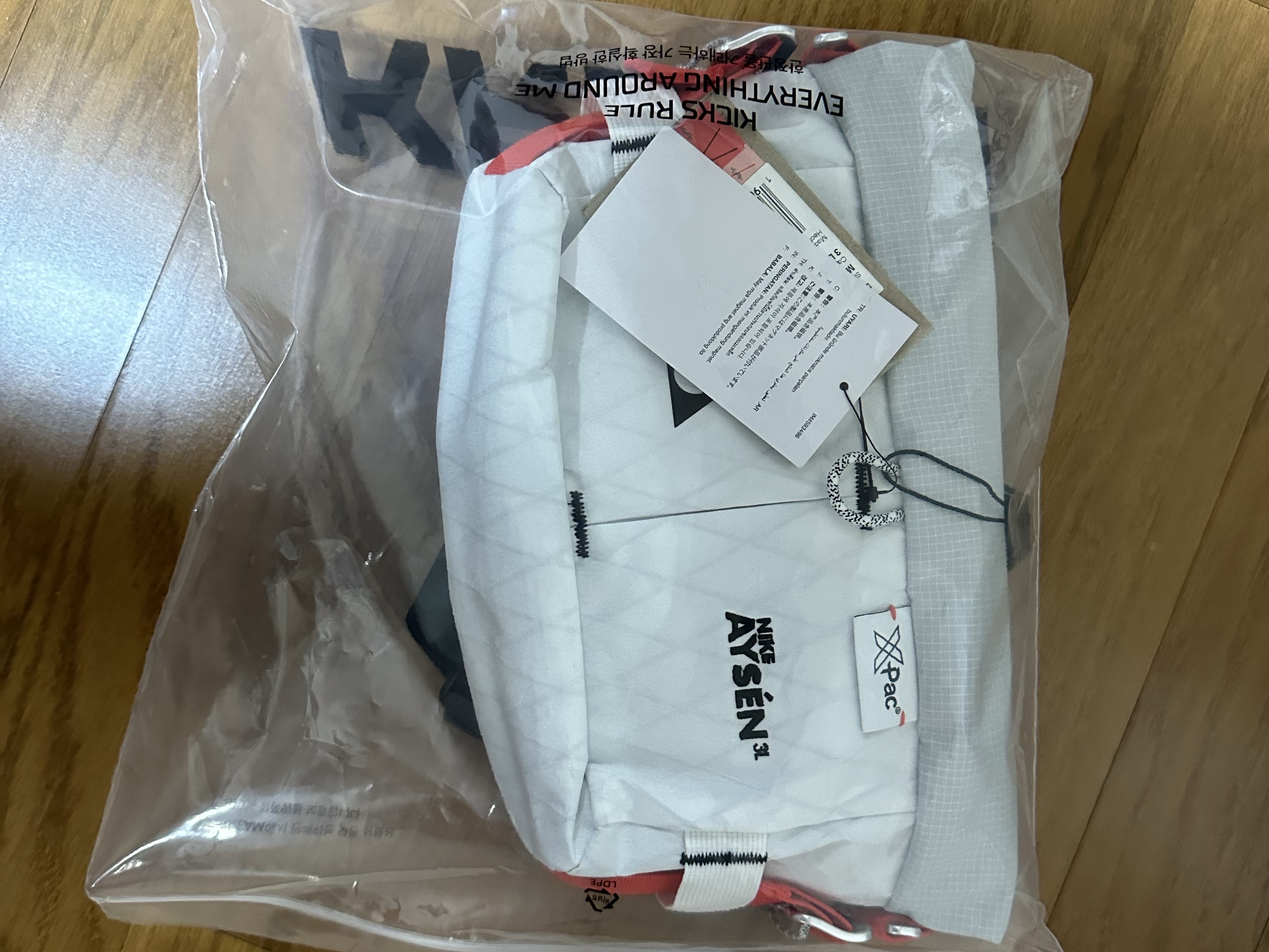 Nike ACG Aisen Penny Pack 3L White Photon Dust 착용 스타일