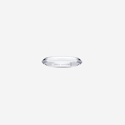 루이비통 LV 다이아몬드 2.5mm 웨딩 밴드 플래티넘