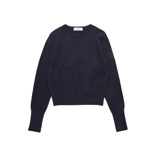 (W) 던스트 썸홀 커프 스웨터 네이비