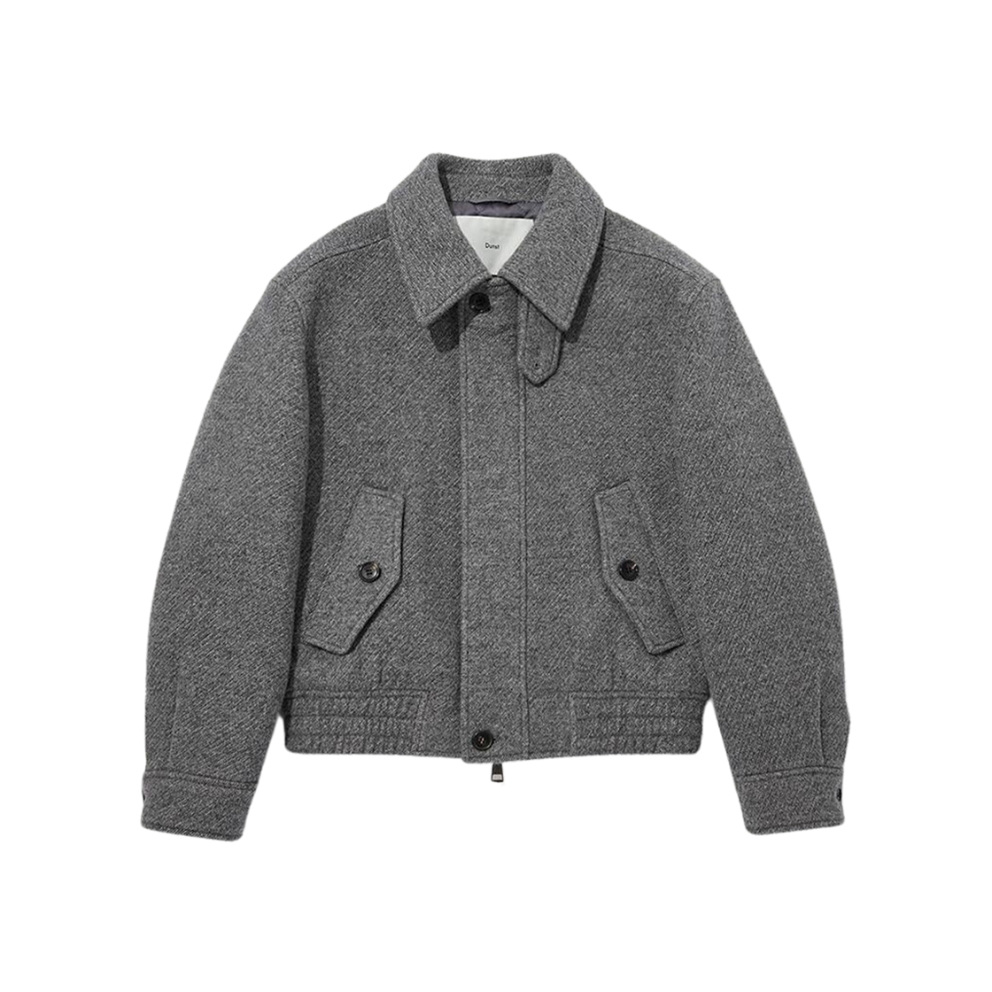 Dunst Textured Collar Wool Blouson Diagonal Grey 상세 이미지 1