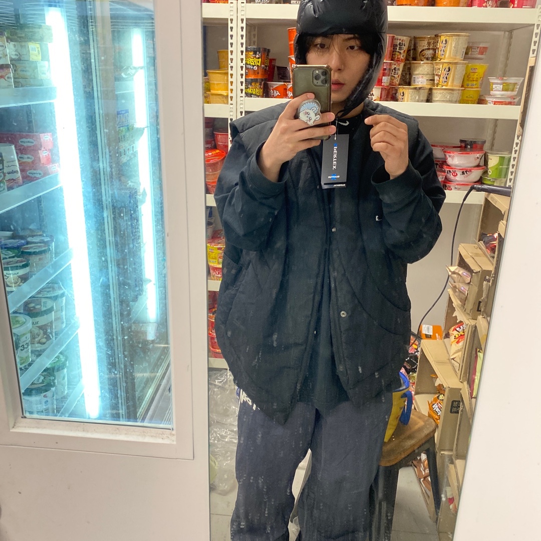 Supreme Featherweight Down Trooper Black - 23FW, Nike x Stussy Beach Pants Off Noir 착용 스타일
