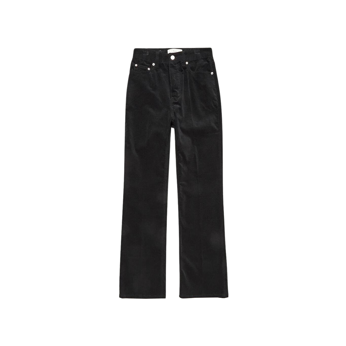 (W) Dunst 70s Semi Flared Couduroy Jeans Black 상세 이미지 1