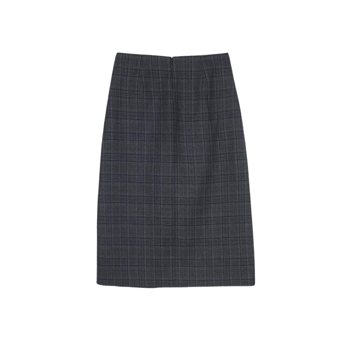 (W) Dunst Belted Pleats Check Long Skirt Grey Check 상세 이미지 2