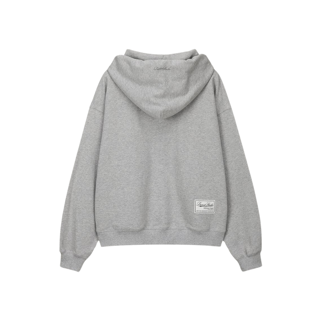 Dunst Classic Small Logo Hoodie Melange Grey 상세 이미지 2