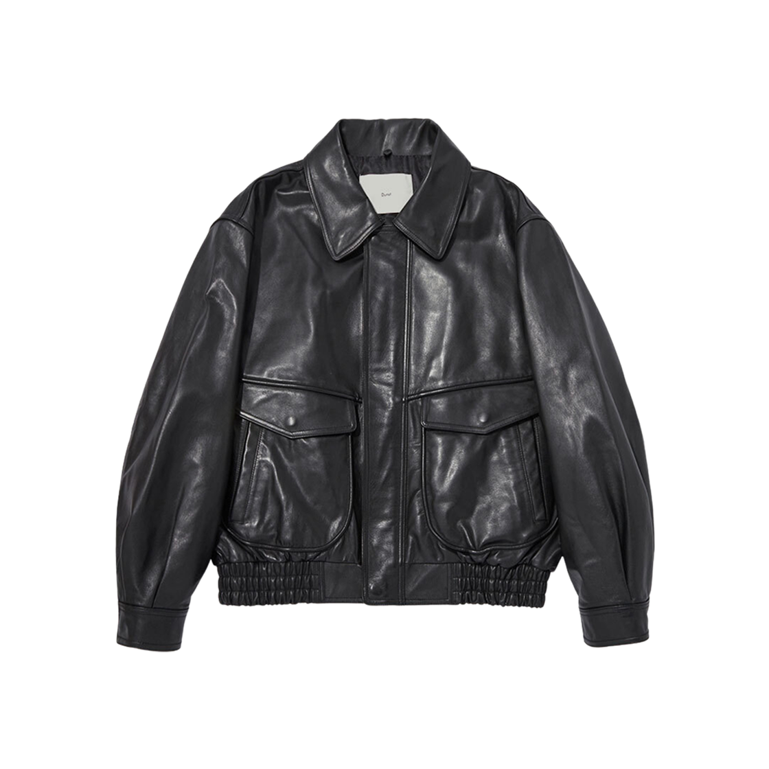 Dunst Detachable Shearling Collared Leather Blouson Black 상세 이미지 2