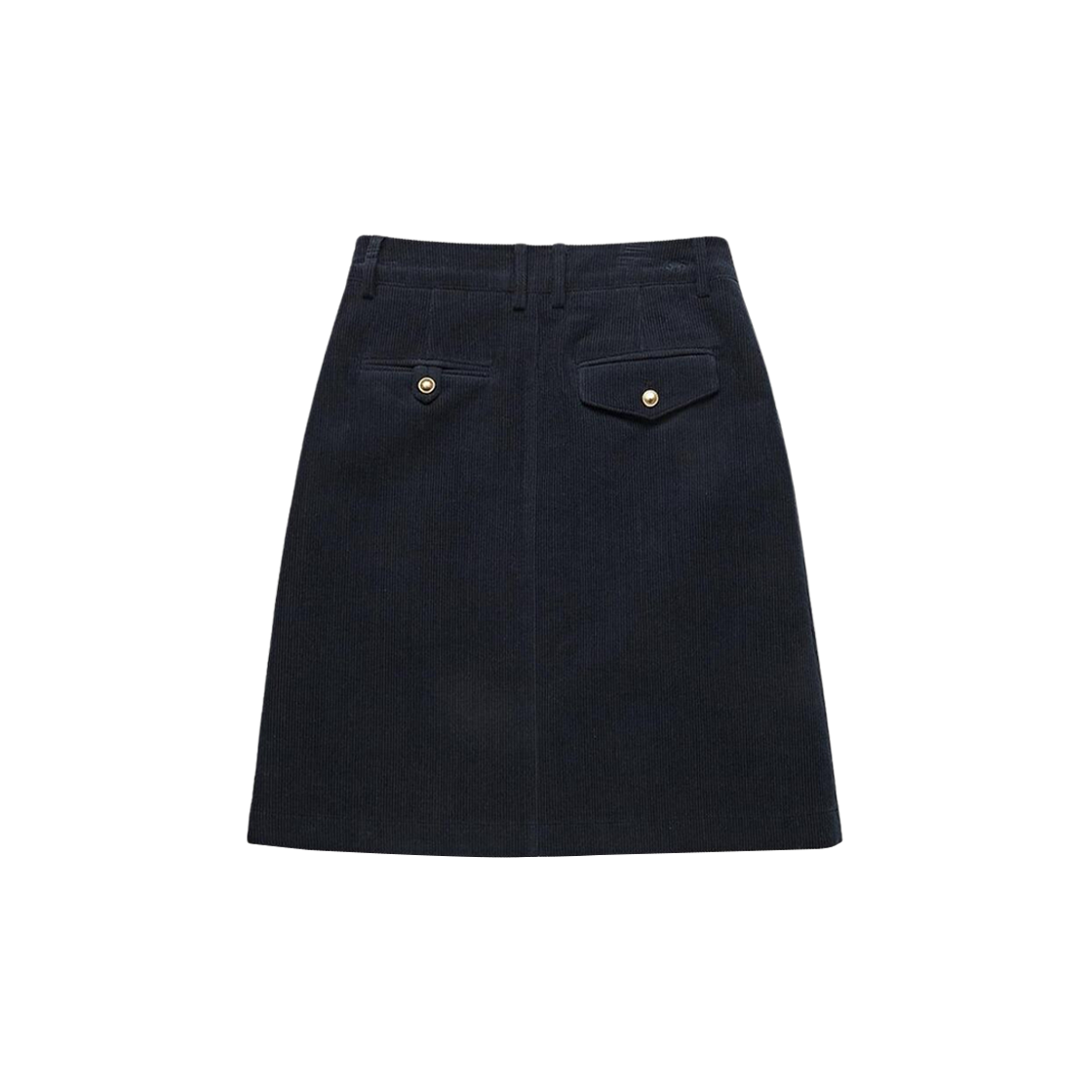 (W) Dunst A-Line Button Point Corduroy Skirt Corduroy Navy 상세 이미지 2