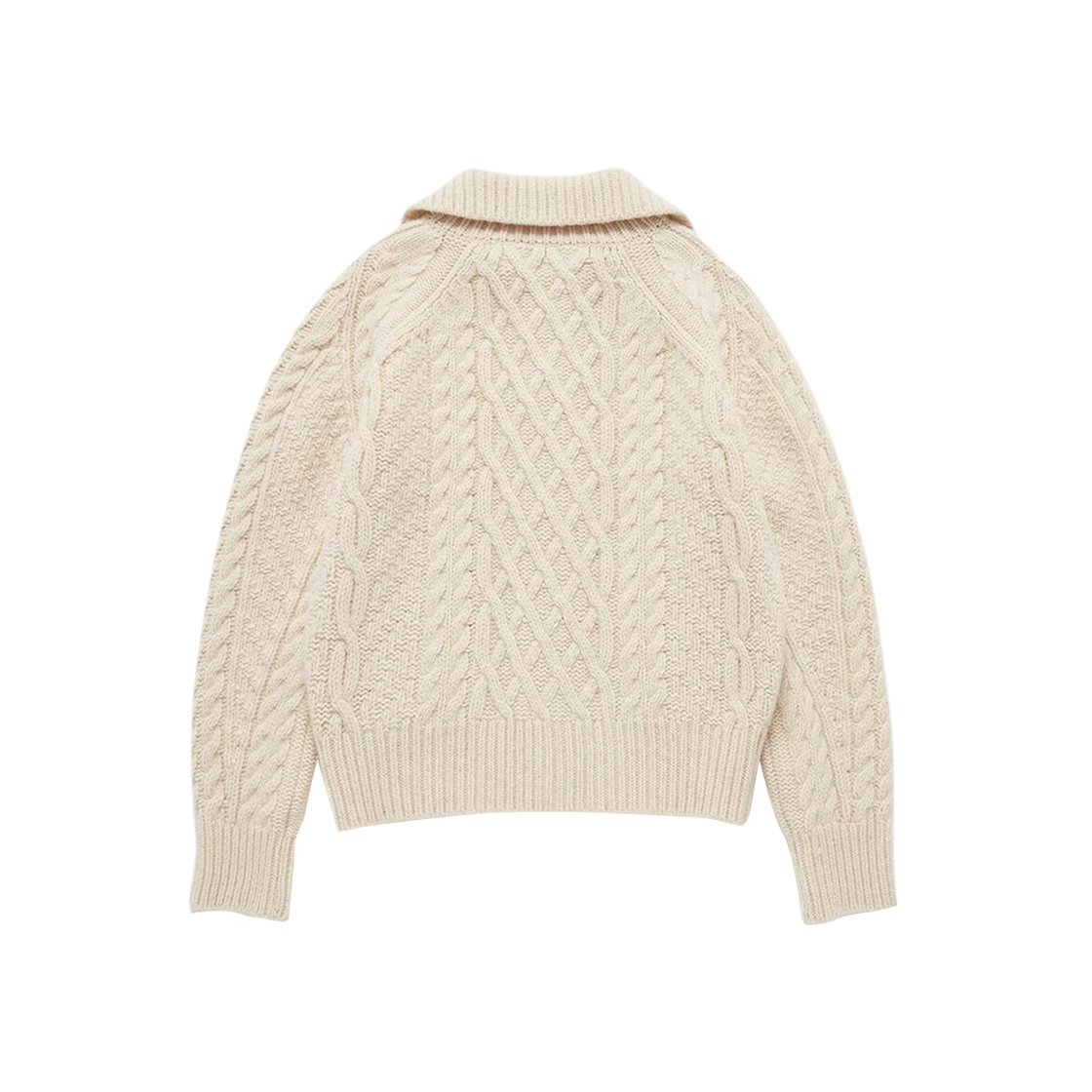 Dunst Fisherman Knit Cardigan Soft Cream 상세 이미지 2