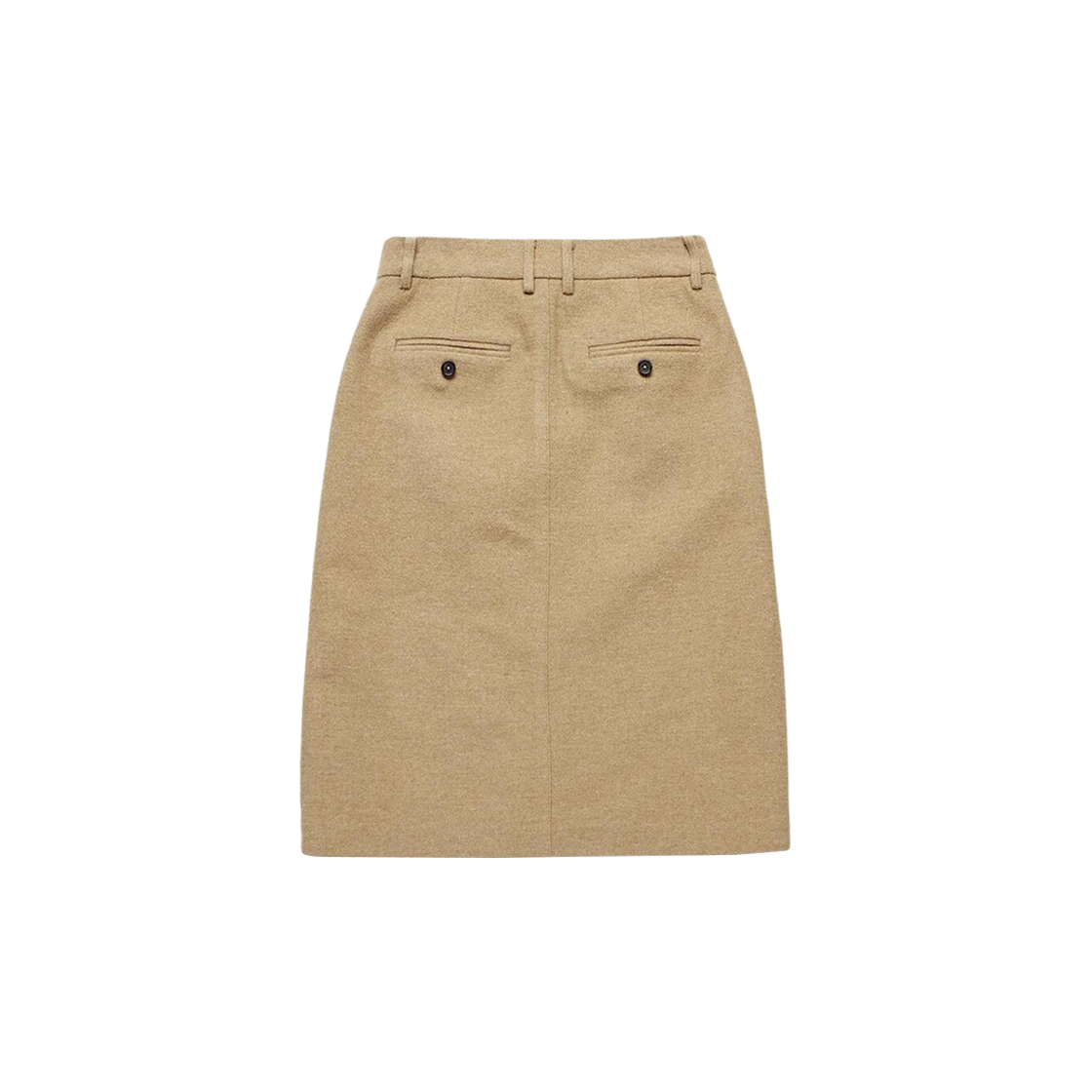 (W) Dunst A-Line Midi Wool Skirt Camel Beige 상세 이미지 1