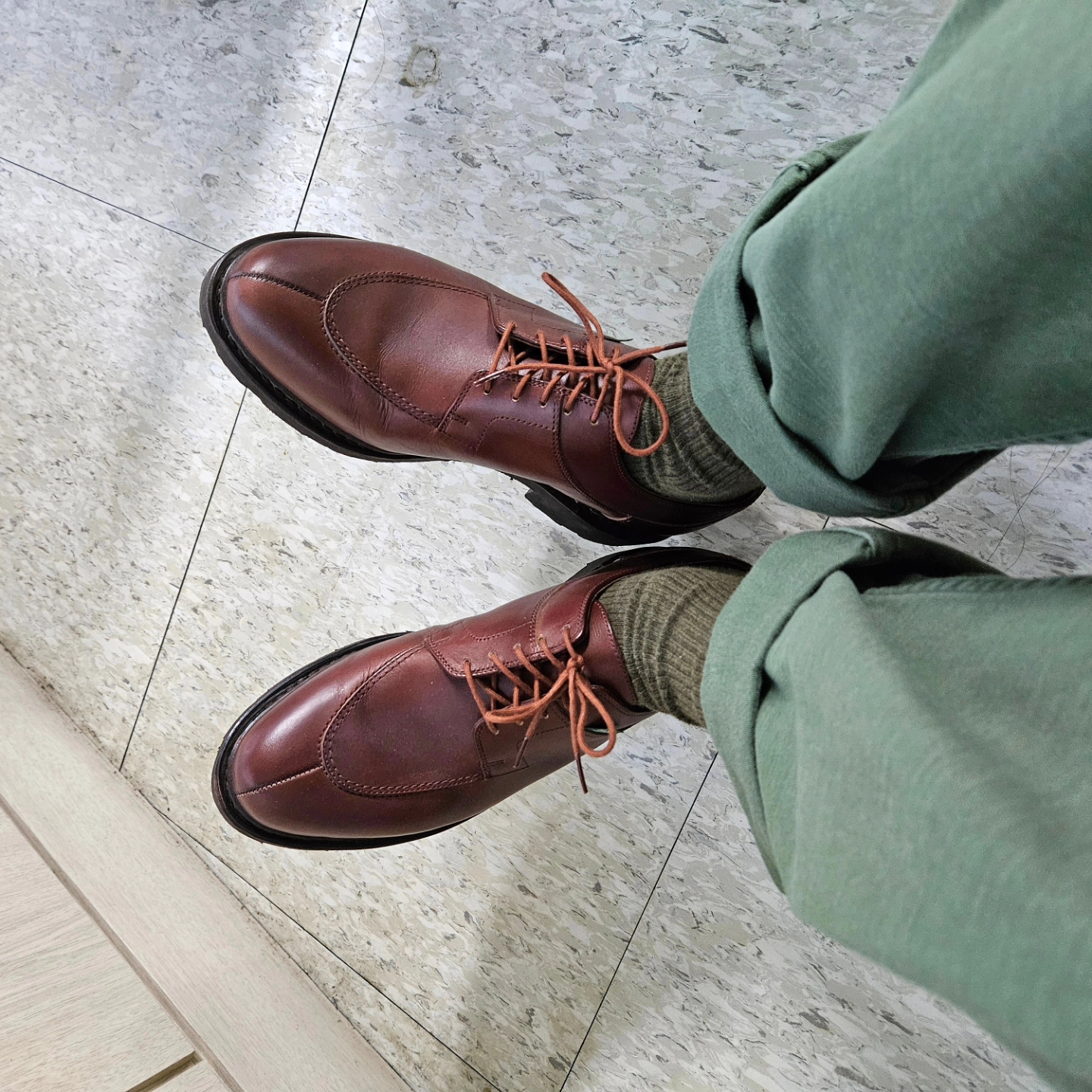 Paraboot Avignon Griff Lisse Marron, Orslow 5002 US Army Fatigue Pants Green 착용 스타일 - 5
