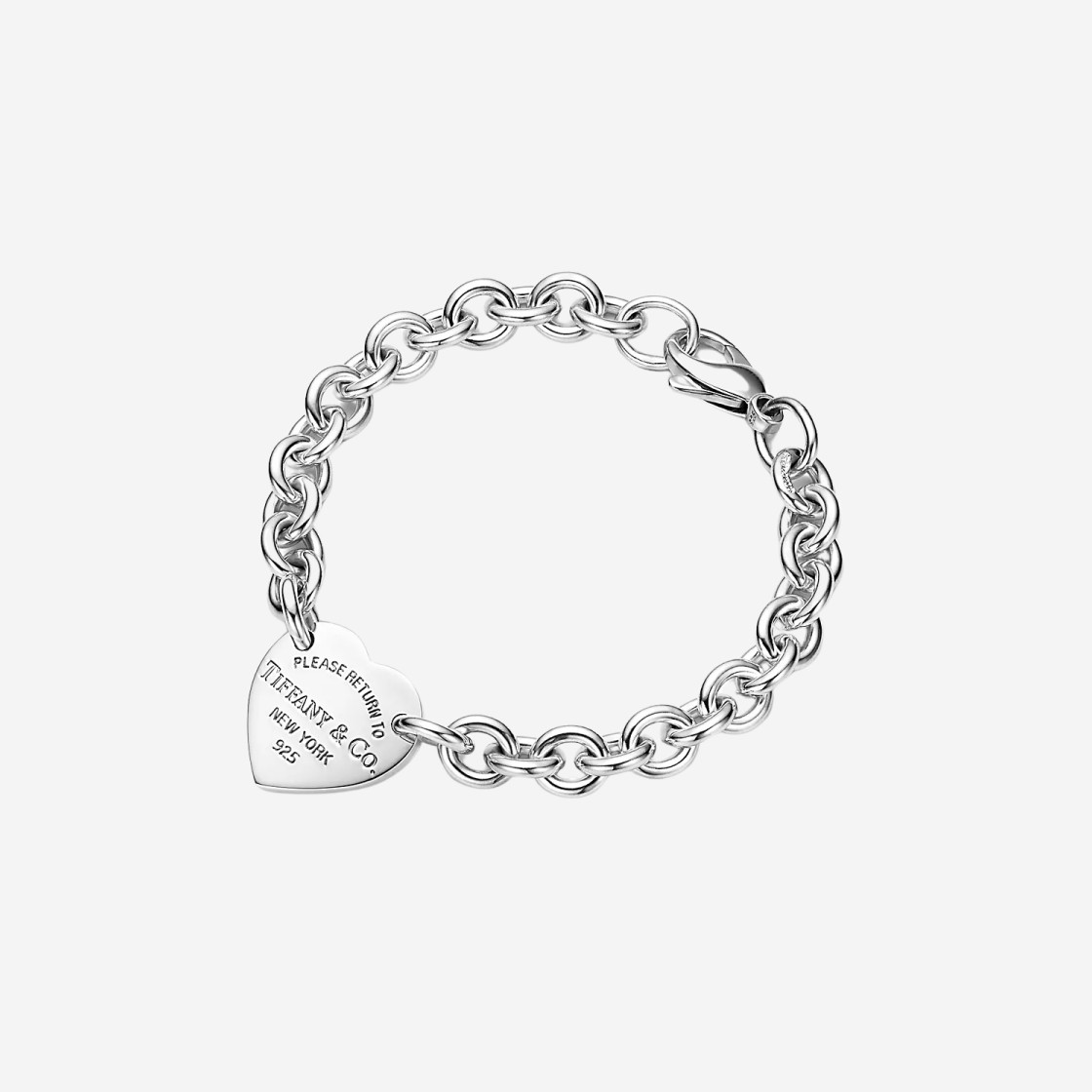 Tiffany & Co. Return To Tiffany Heart Tag Bracelet Small Sterling Silver 상세 이미지 1