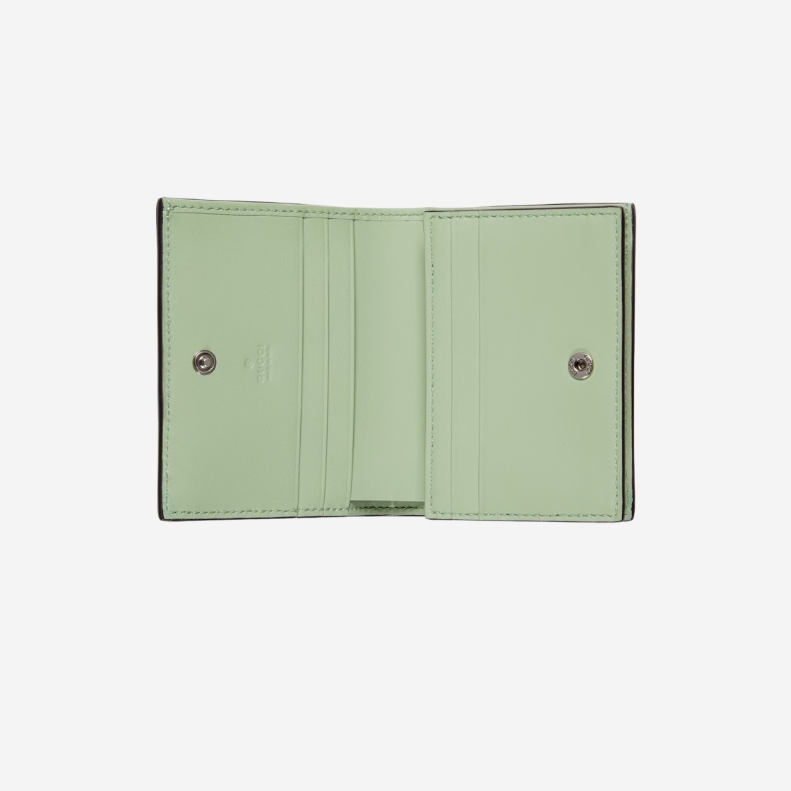 Gucci Ophidia GG Card Case Wallet Pale Green Denim 상세 이미지 2