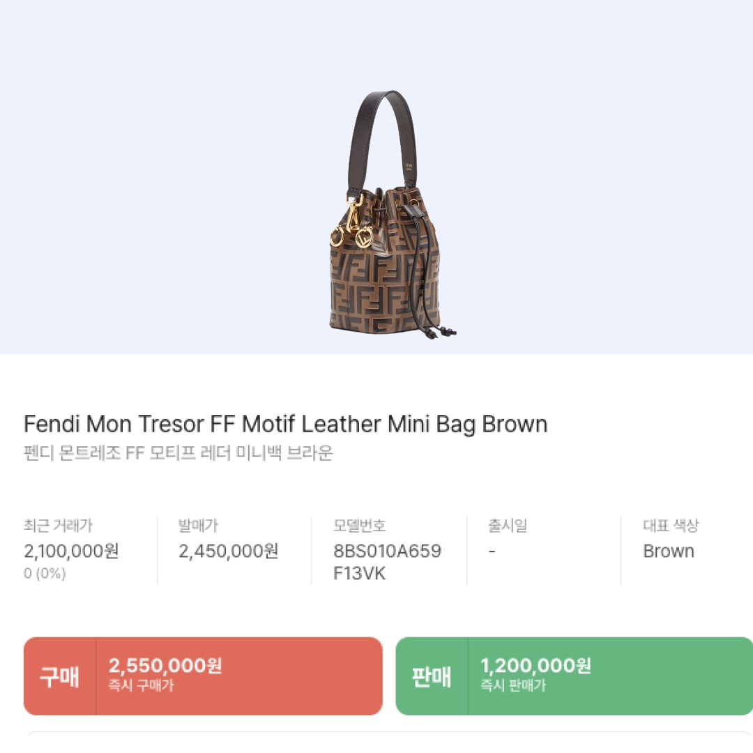 Fendi Mini Mon Tresor with Fendi Logo Brown 착용 스타일 - 2