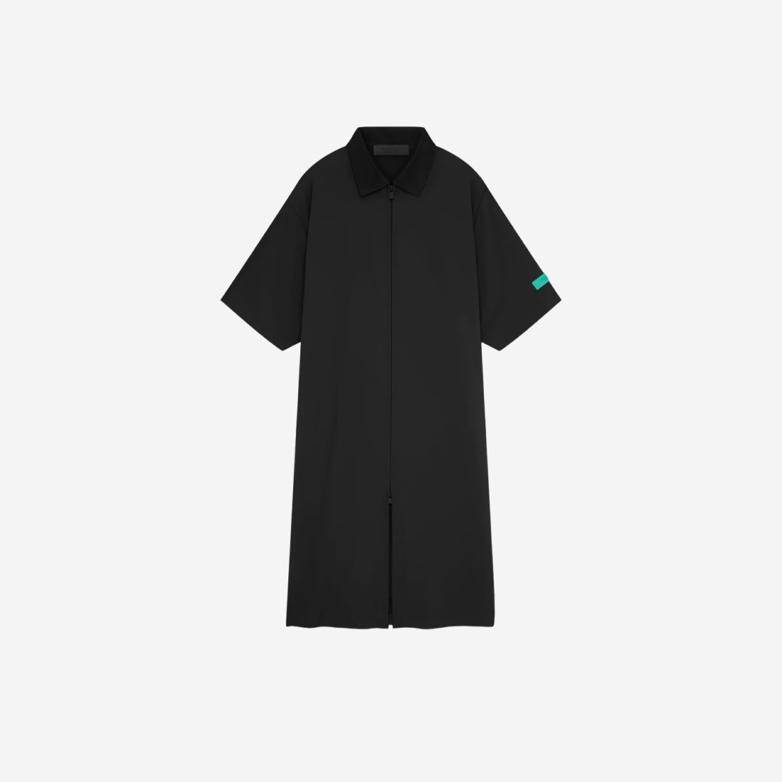 (W) Essentials Full Zip Polo Dress Jet Black - 24SS 상세 이미지 1