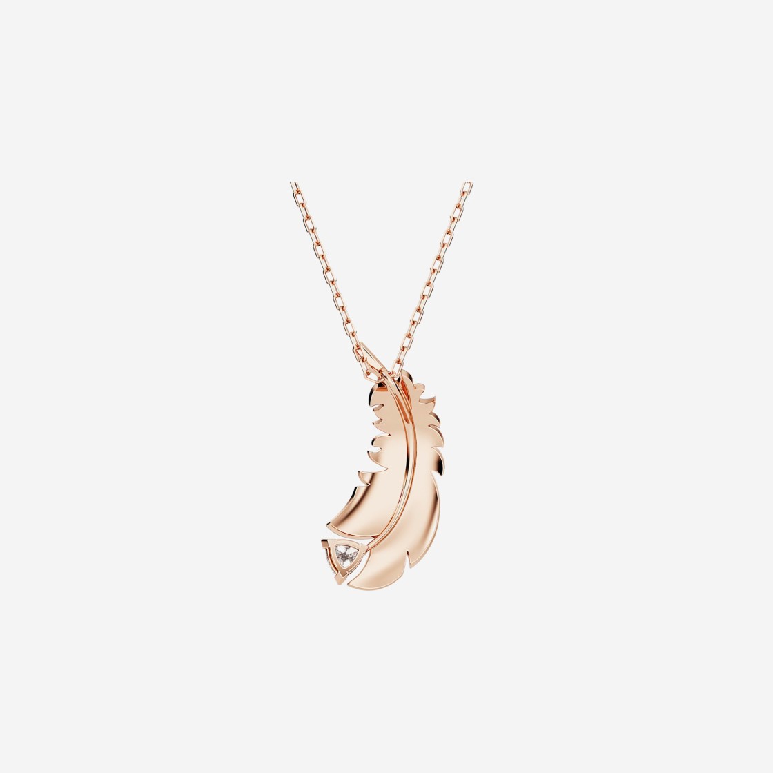 (W) Swarovski Nice Pendant White Rose Gold Plated 상세 이미지 3