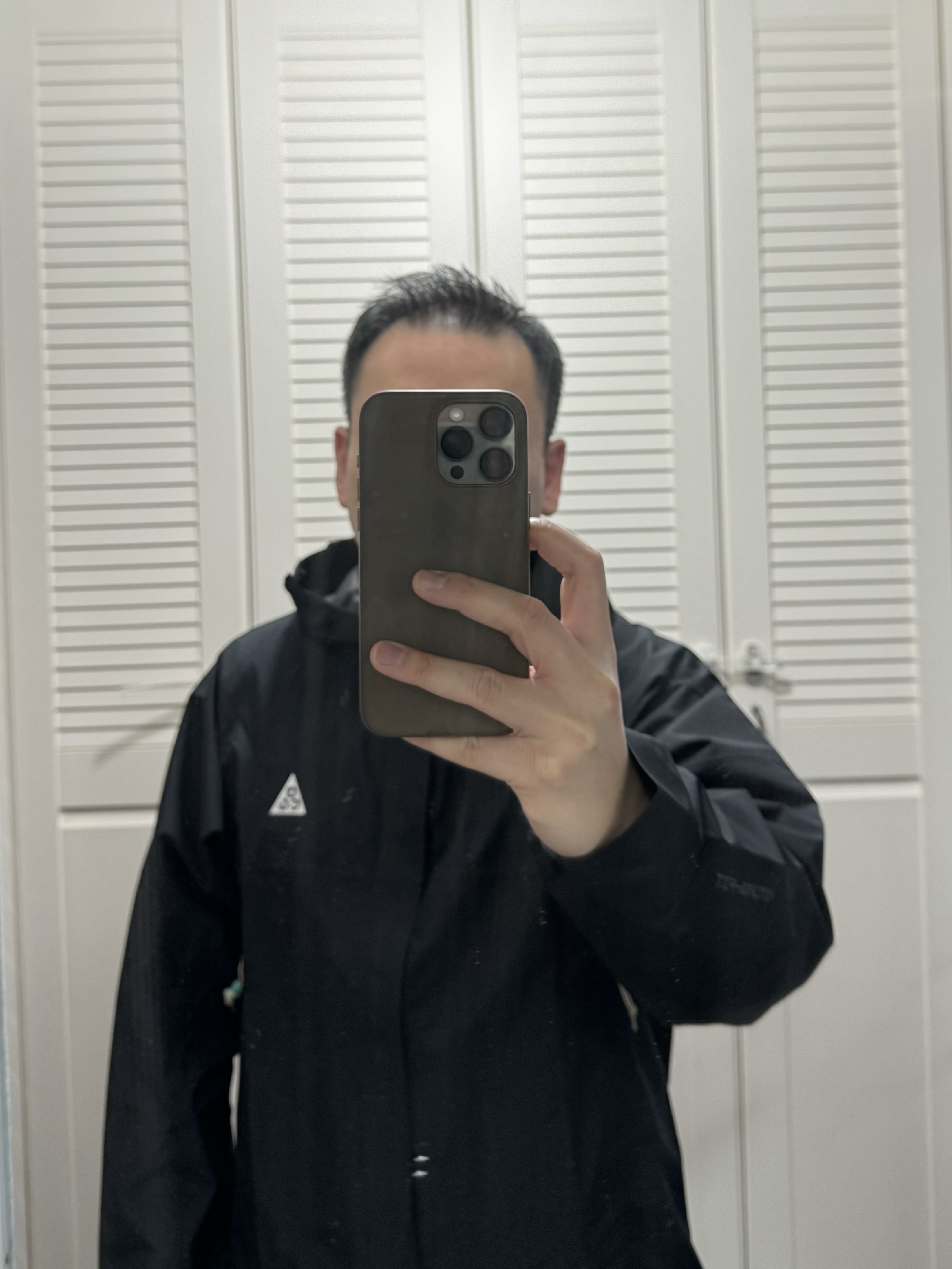 Nike ACG Storm-Fit ADV Cascade Rains Full Zip Jacket Black - Asia 착용 스타일