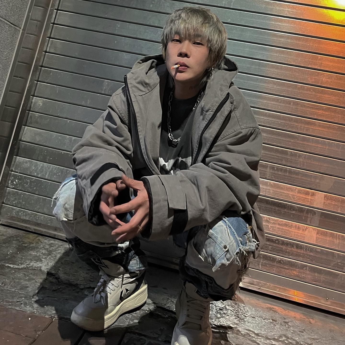 Converse x Drkshdw Turbowpn Pelican 착용 스타일 - 1