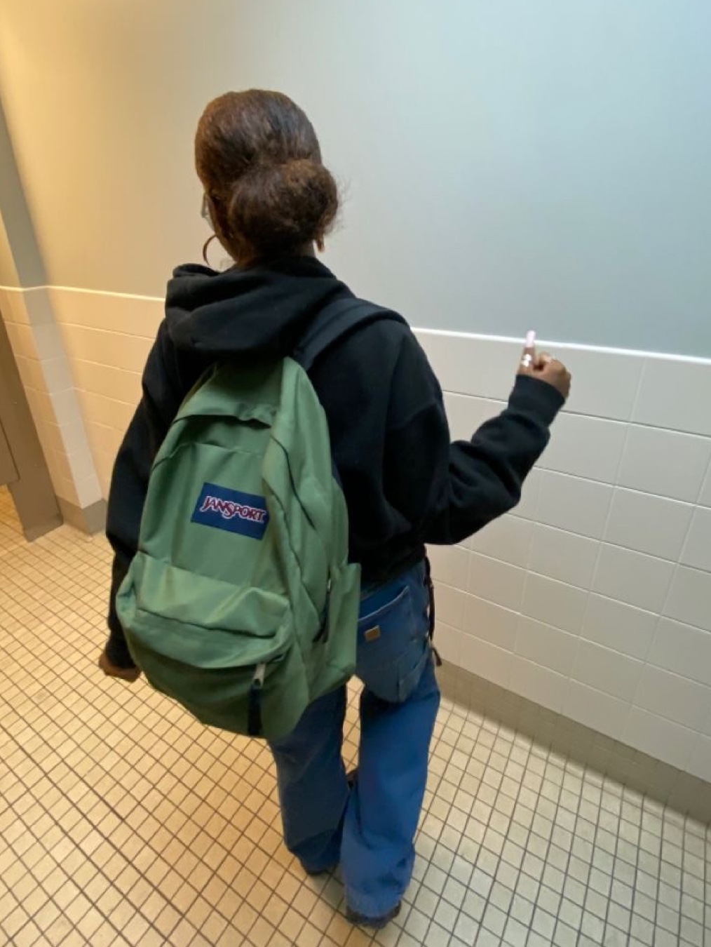 Jansport Superbreak Backpack Graphite Grey, Jansport Cool Student Backpack Navy 착용 스타일 - 8