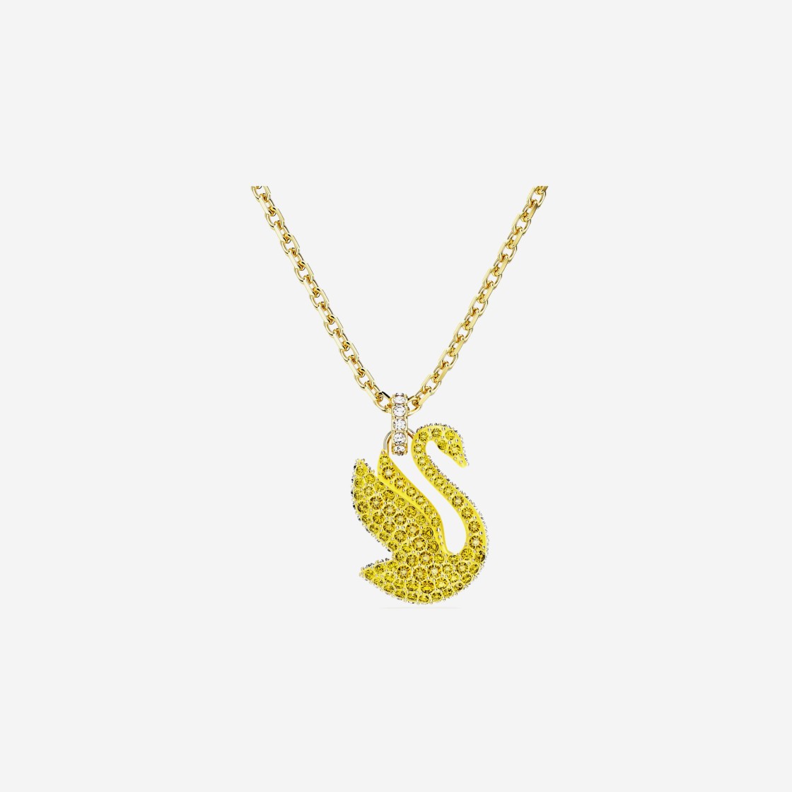 (W) Swarovski Iconic Swan Pendant Yellow Gold Plated 상세 이미지 2