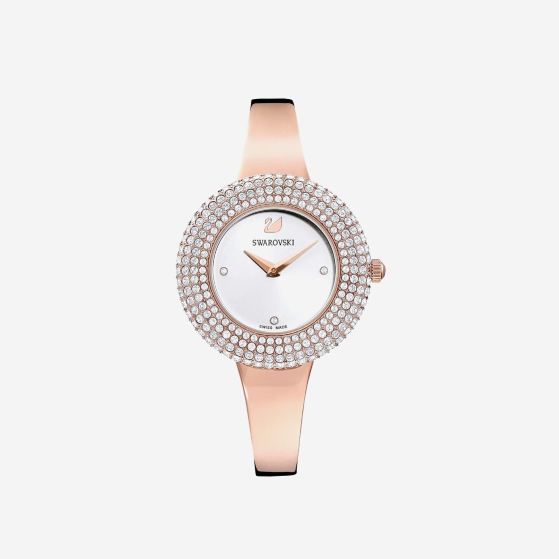 (W) Swarovski Crystal Rose Watch Rose Gold 상세 이미지 1