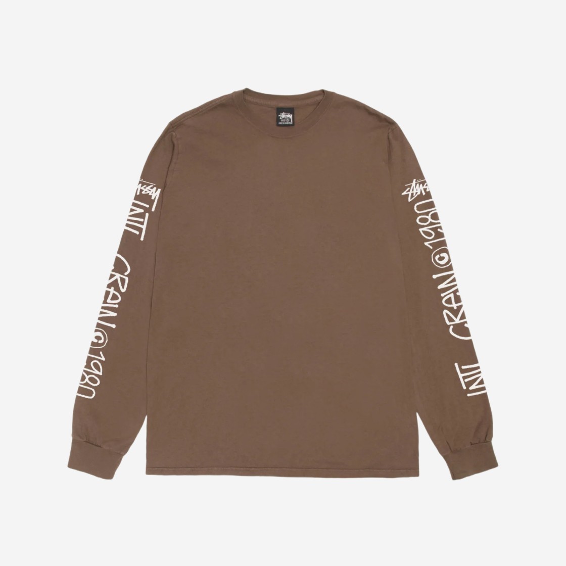 Stussy International Pigment Dyed LS T-Shirts Brown 상세 이미지 1