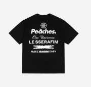 LE SSERAFIM x Peaches. Staple S/S T-Shirt Black