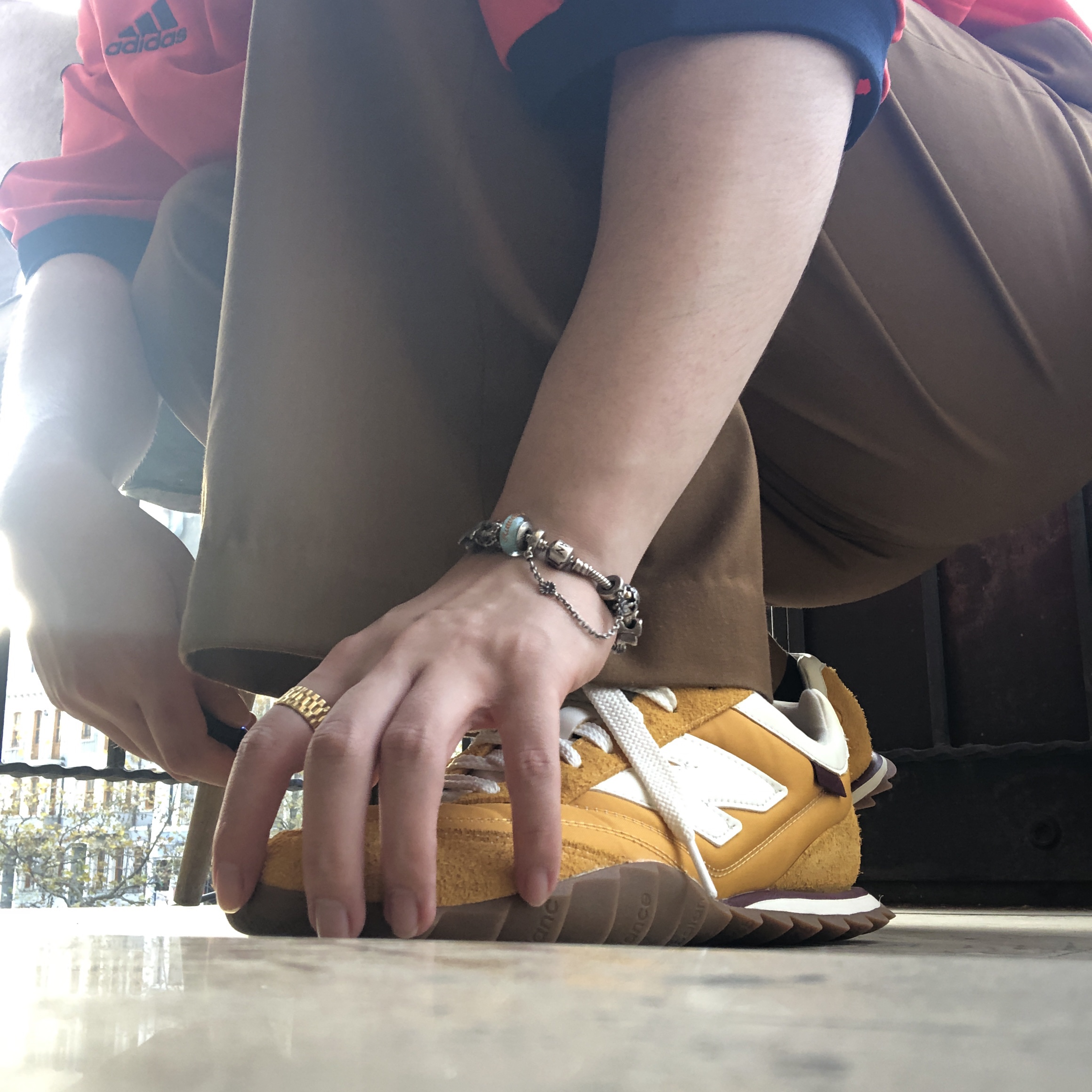 New Balance x Donald Glover RC30 Golden Hour 착용 스타일