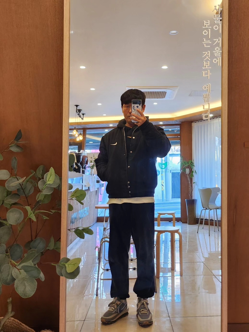 Nike x Sacai x Clot LDWaffle Cool Grey, Nike x Drake Nocta Essential Hoodie Black - US/EU 착용 스타일