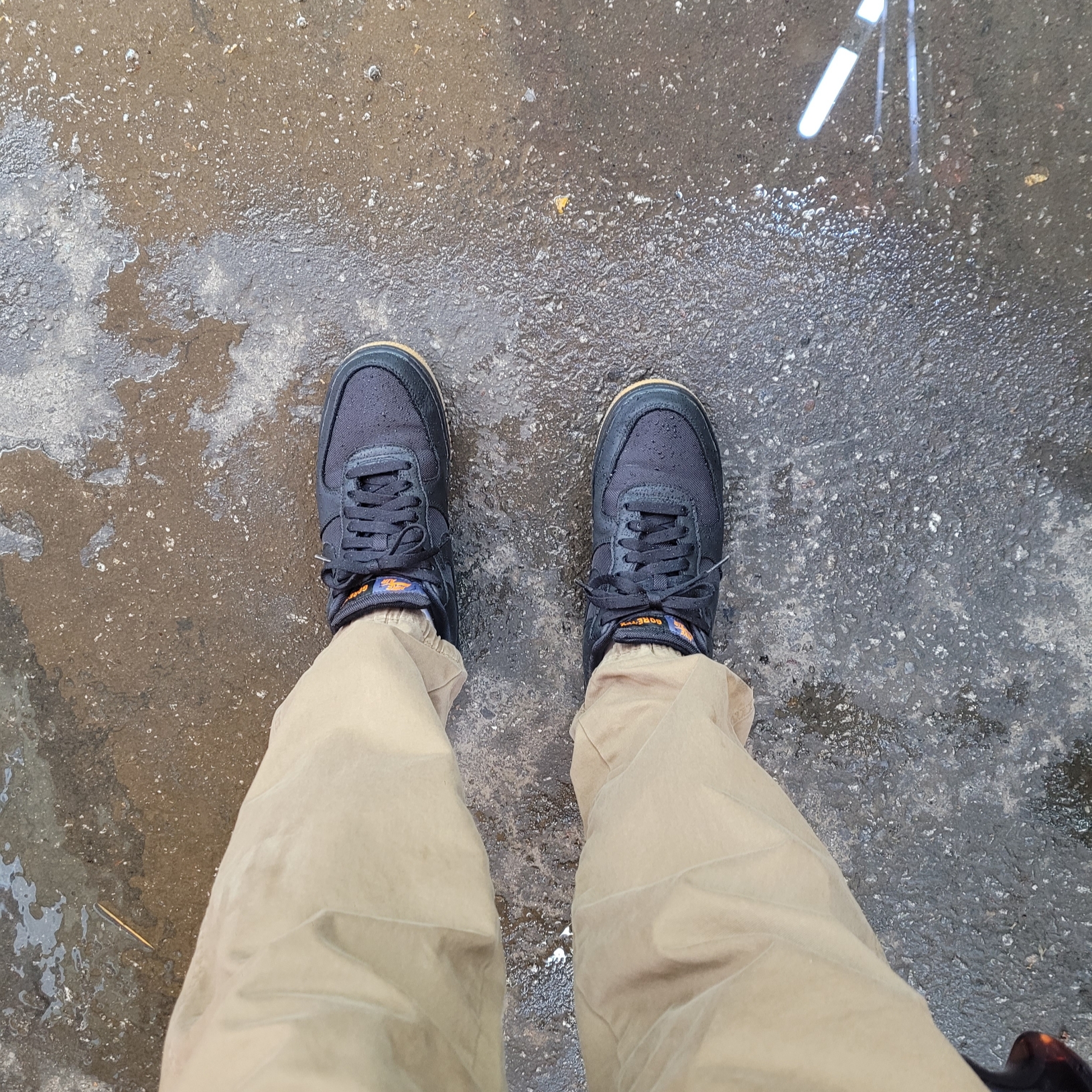 Nike Air Force 1 Low Gore-Tex Black Light Carbon 착용 스타일