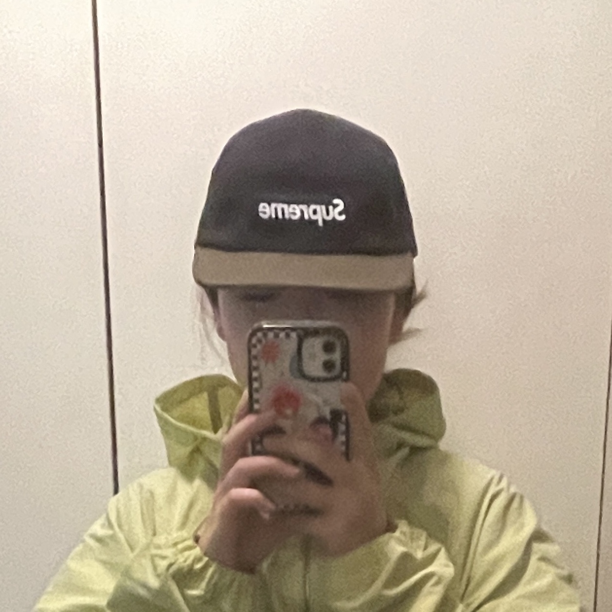 Supreme 2-Tone Camp Cap Navy - 23FW, Stussy Wave Dye Beach Shell Jacket Lime 착용 스타일
