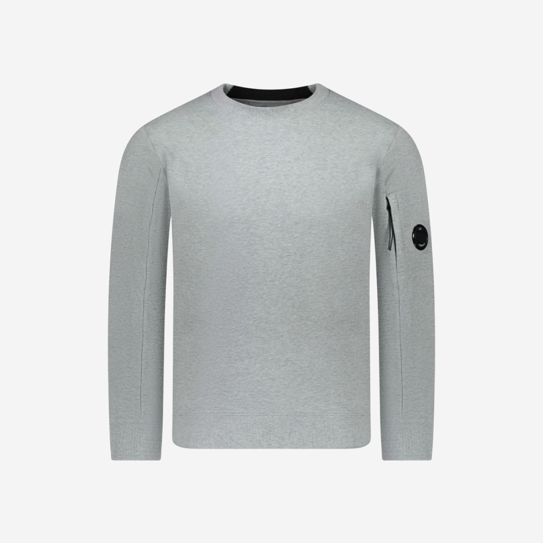 C.P. Company Diagonal Raised Fleece Sweatshirt Grey Melange - 24SS 상세 이미지 1