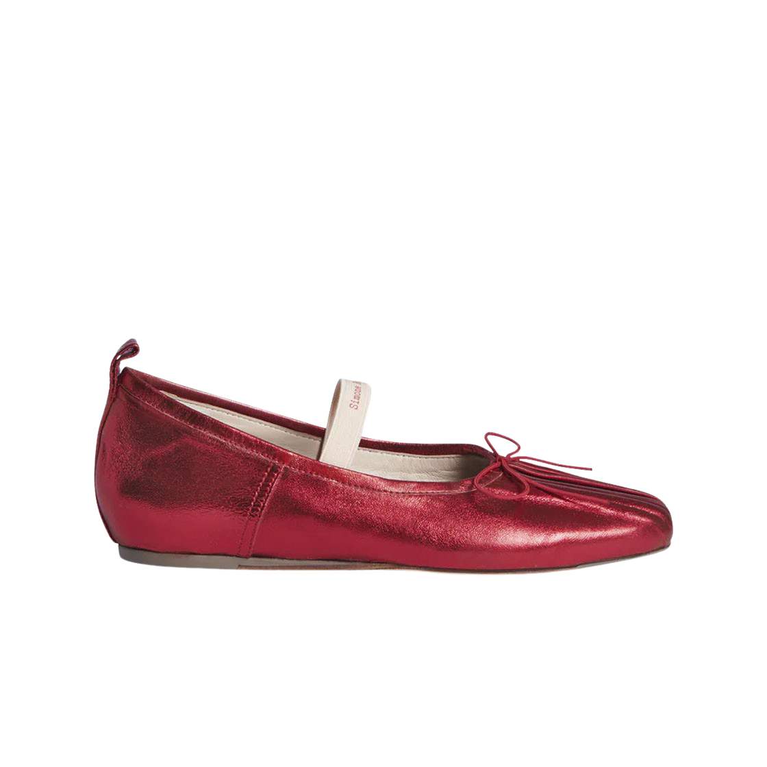 (W) 시몬 로샤 클래식 로고 밴드 발레리나 레드((W) Simone Rocha Classic Logo Band Ballerina Red)