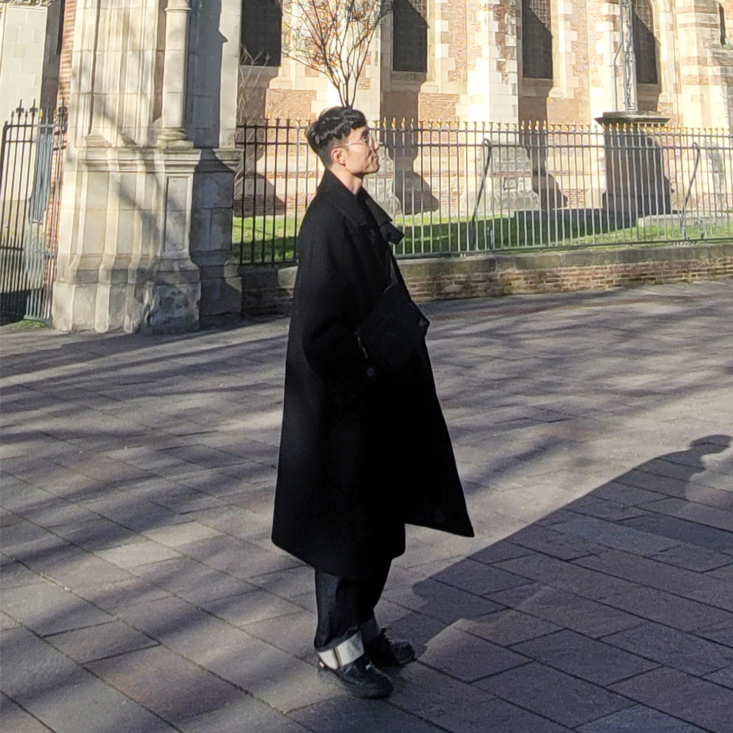 Nike x Supreme Air Force 1 Low Black, Undermycar Legion.02 Balmacaan Oversized Wool Coat Black 착용 스타일