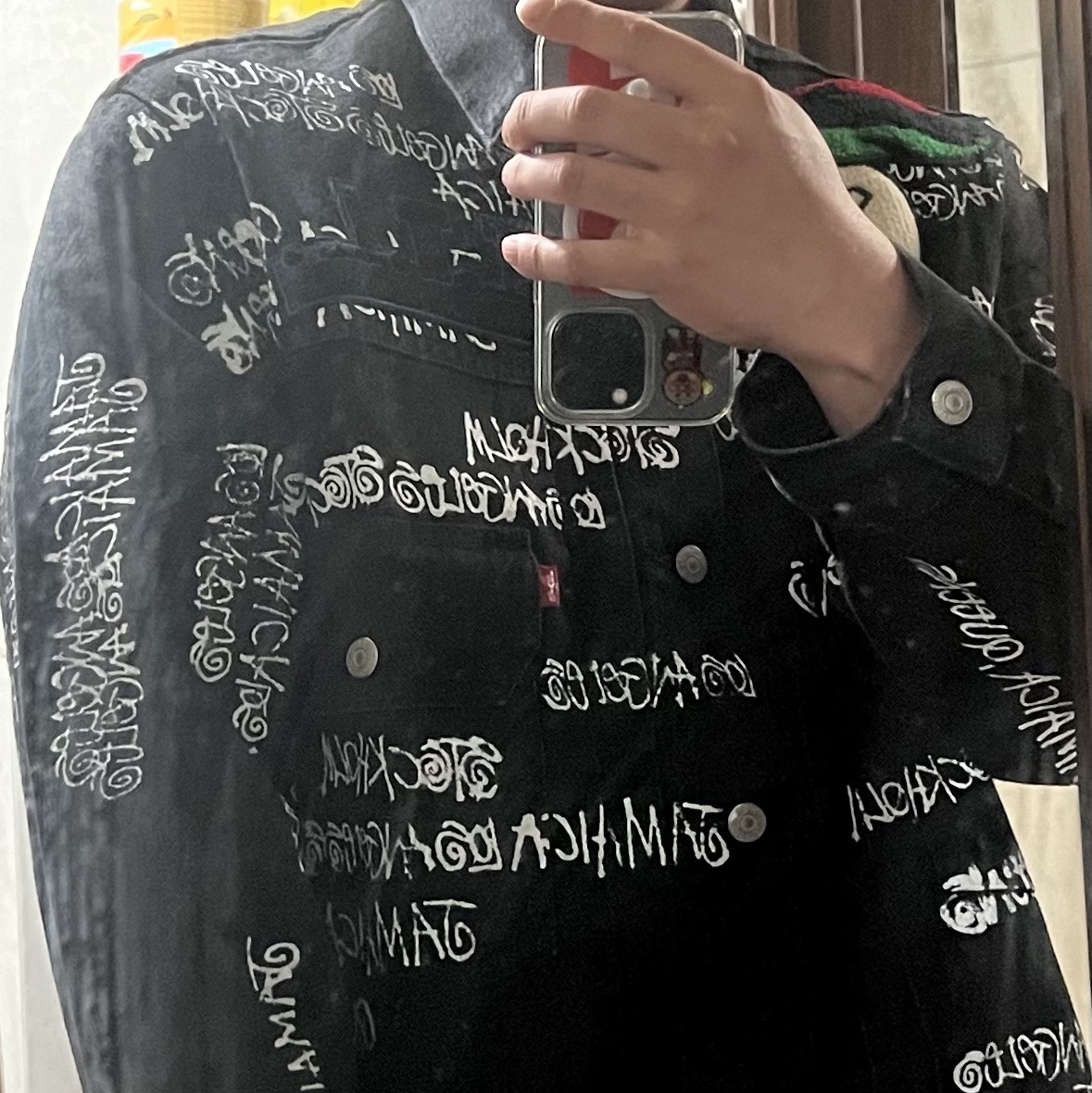 Stussy x Our Legacy x Denim Tears TTL Denim Jacket Black 착용 스타일