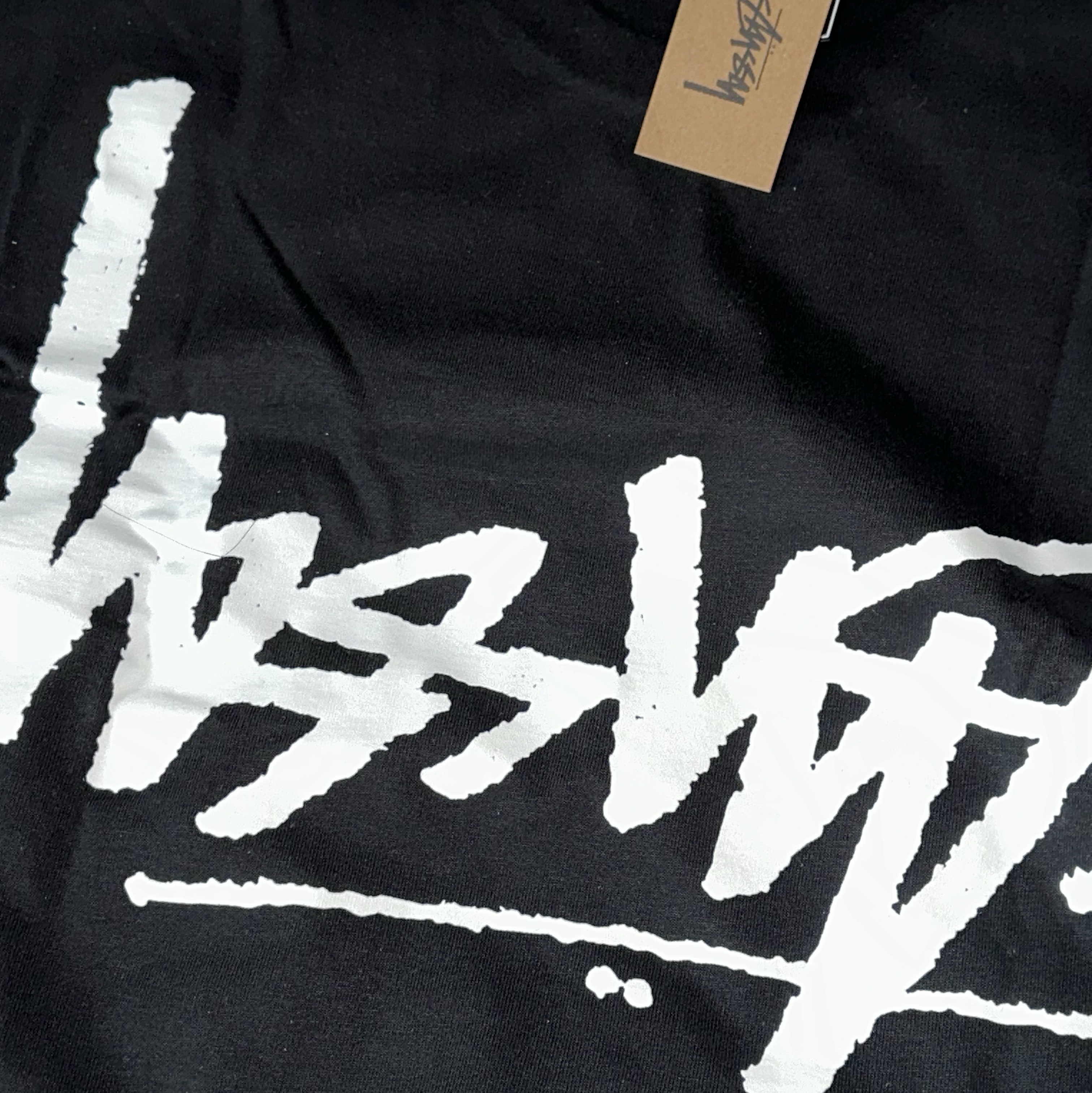 Stussy Flipped T-Shirt Black, Apple iPhone 14 Pro Max 128GB Space Black (Korean Ver.) 착용 스타일 - 1
