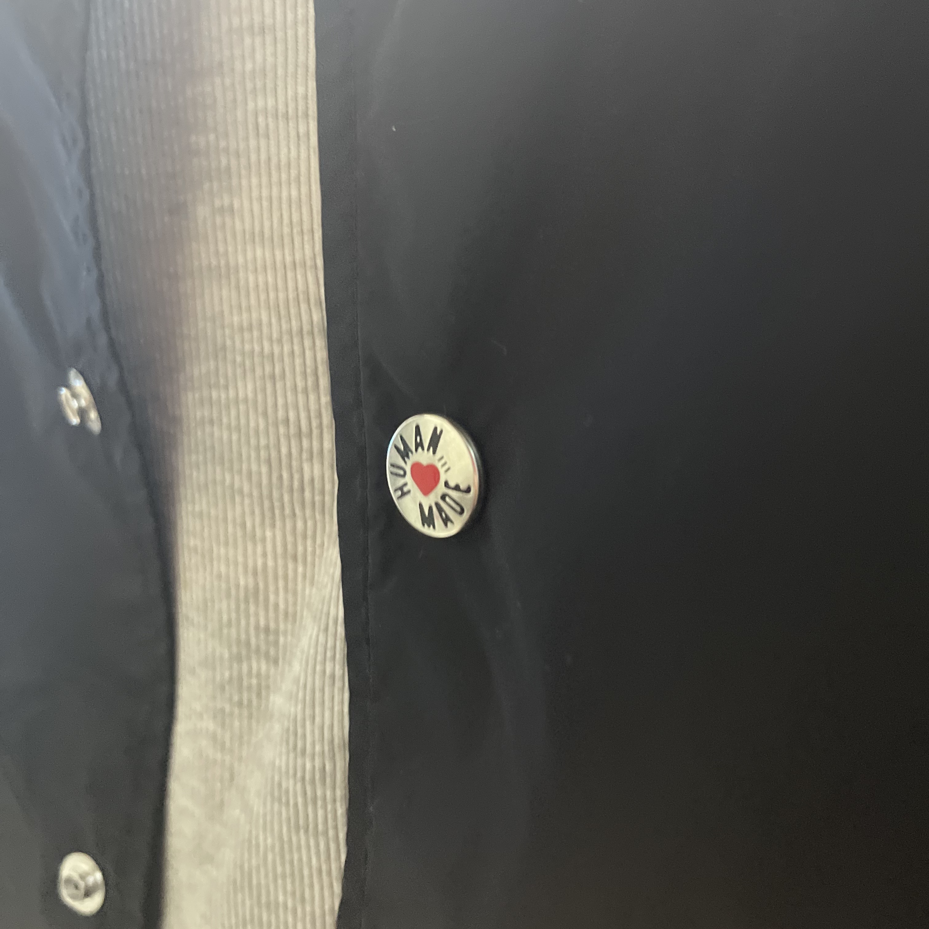 Human Made Coach Jacket Black 착용 스타일 - 3