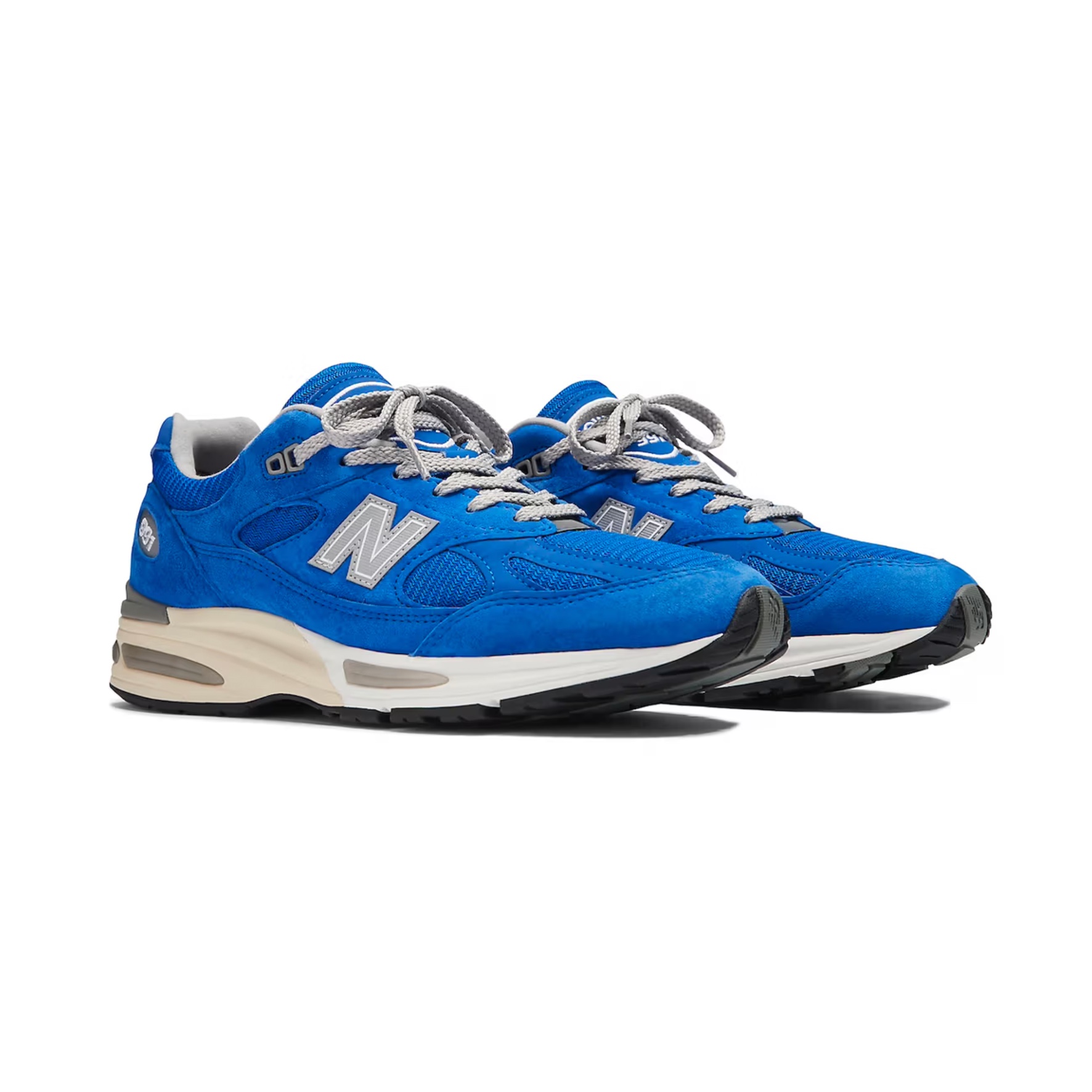 New Balance 991v2 Made in UK Dazzling Blue 착용 스타일 - 3