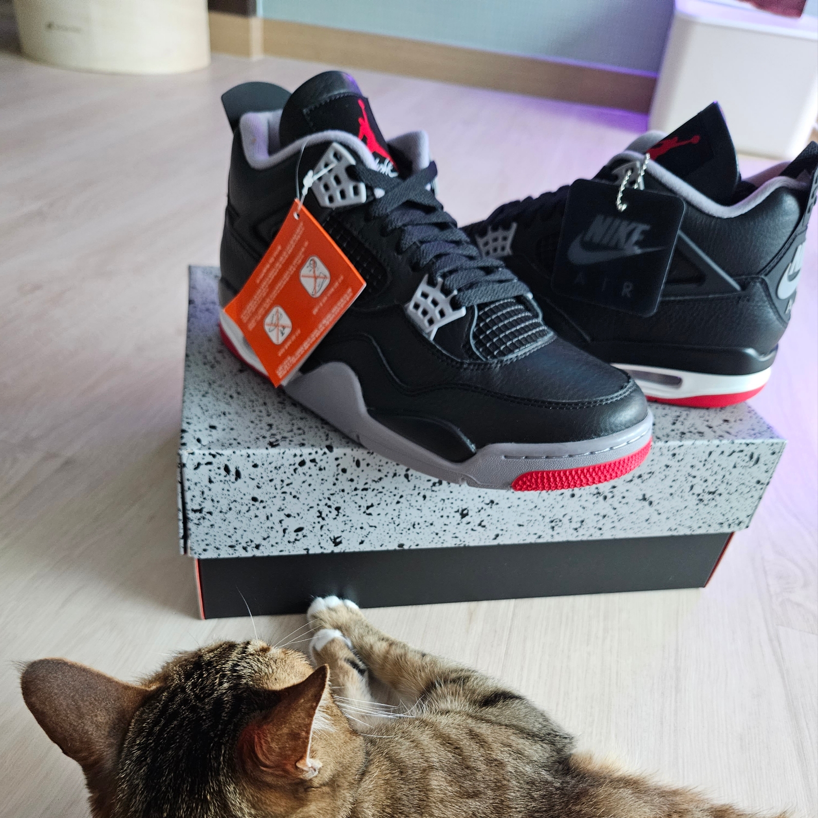 Jordan 4 Retro Bred Reimagined 착용 스타일 - 3