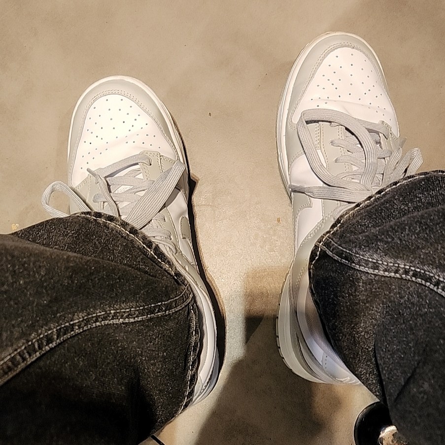 Nike Dunk Low Retro Grey Fog 착용 스타일