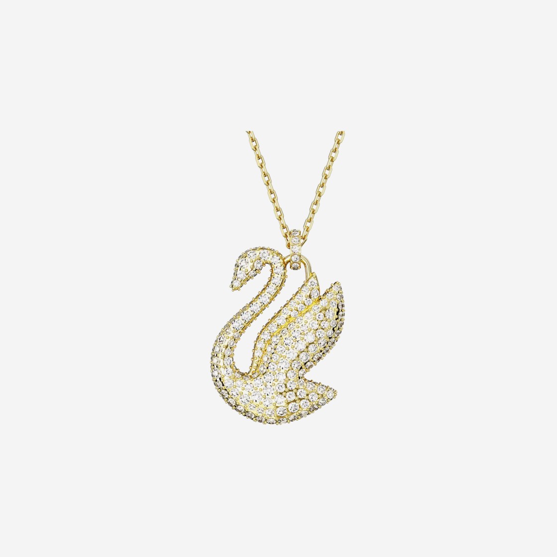 (W) Swarovski Iconic Swan Large Pendant Red Gold Plated 상세 이미지 3