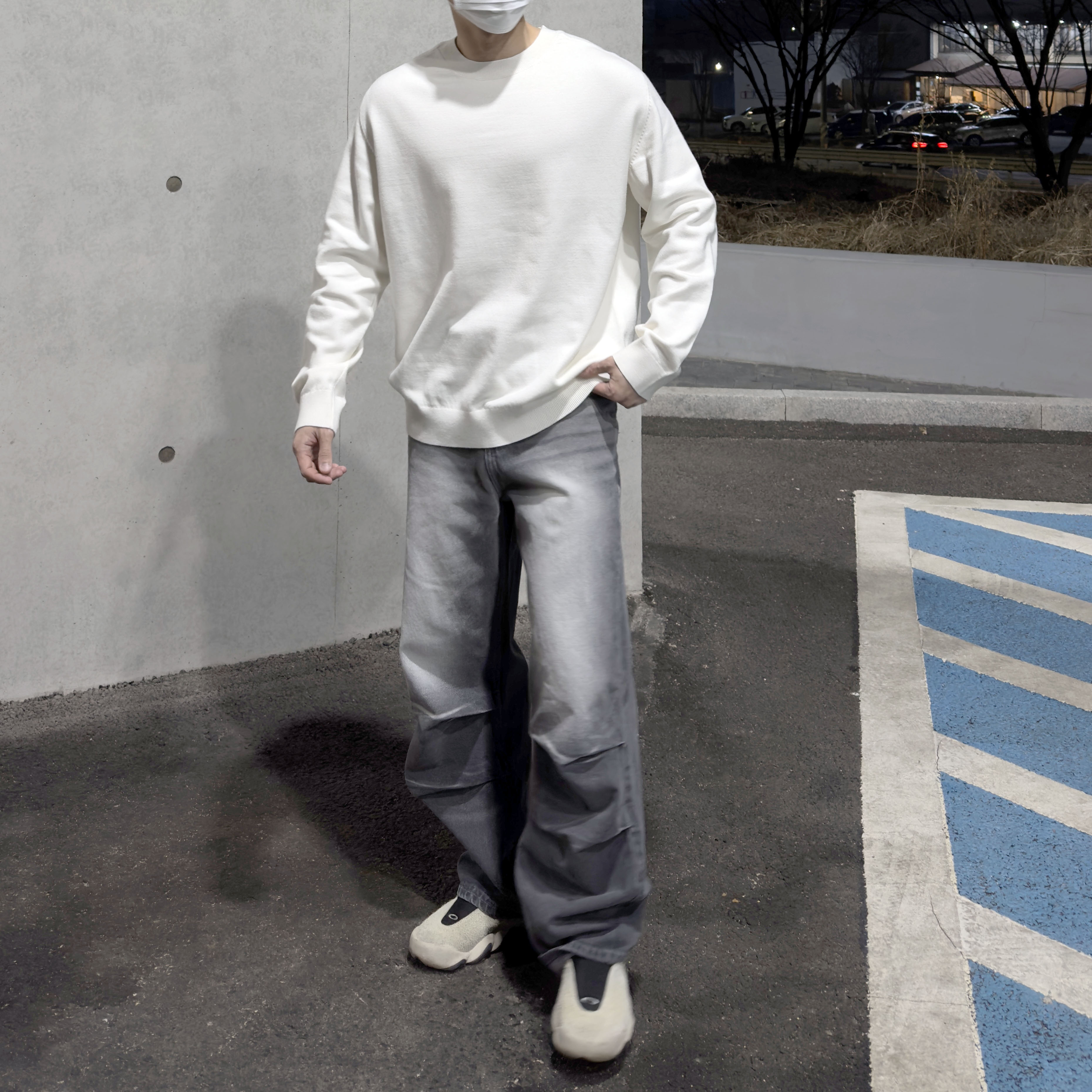 Oakley Factory Team x Brain Dead Flesh Milk Black 착용 스타일 - 1