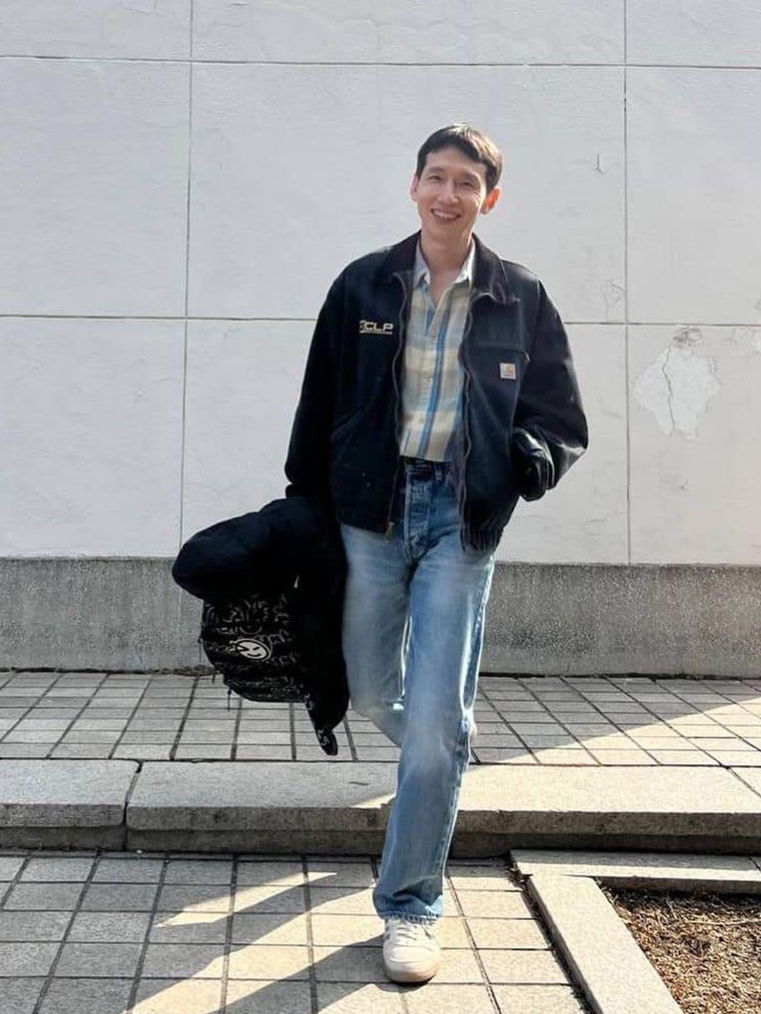 Carhartt WIP Organic Cotton Dearborn Canvas Detroit Jacket Black Rigid - Spring, Carhartt WIP Organic Cotton Dearborn Canvas Detroit Jacket Zeus Rigid - Spring 착용 스타일 - 2