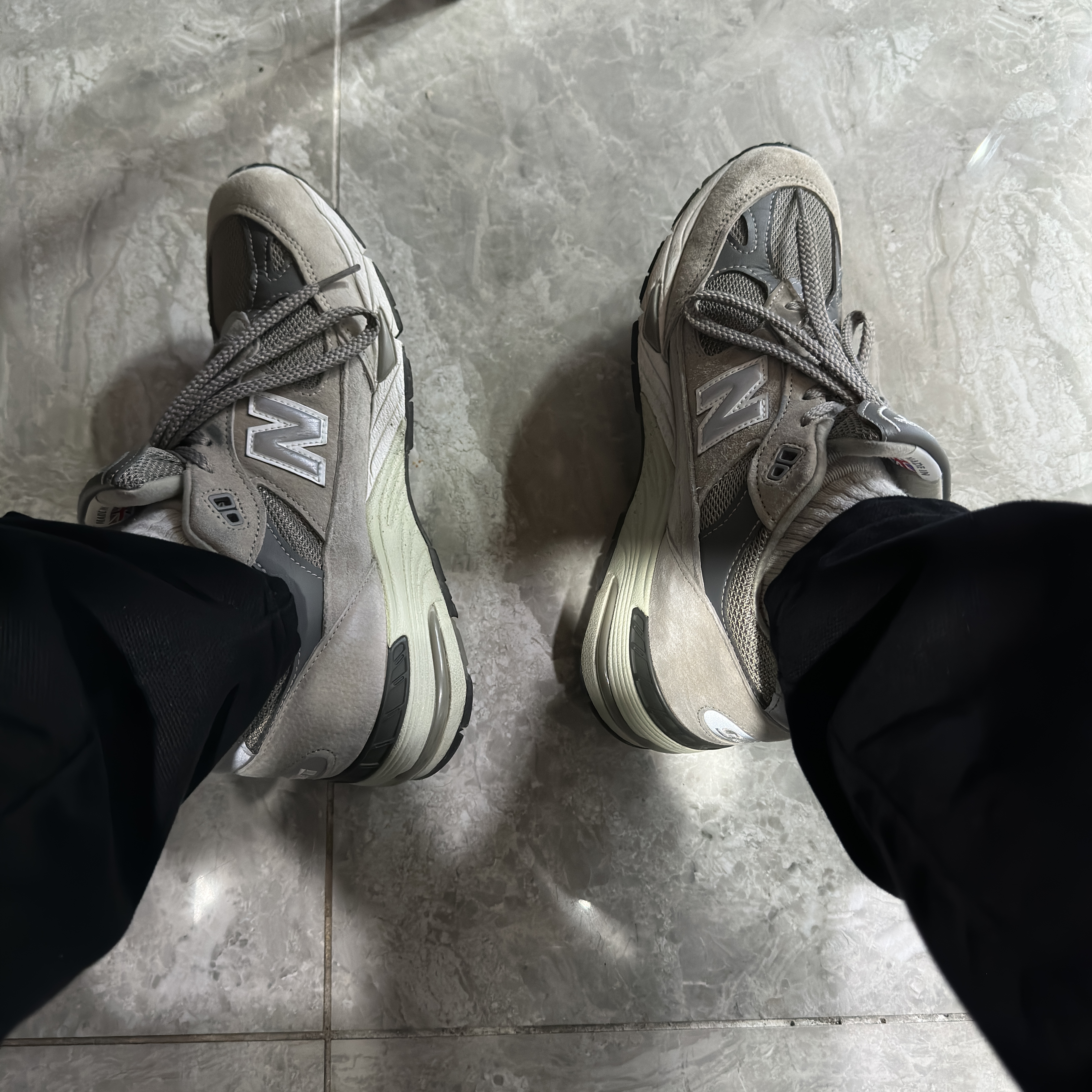 New Balance 991 Made in UK Grey 착용 스타일